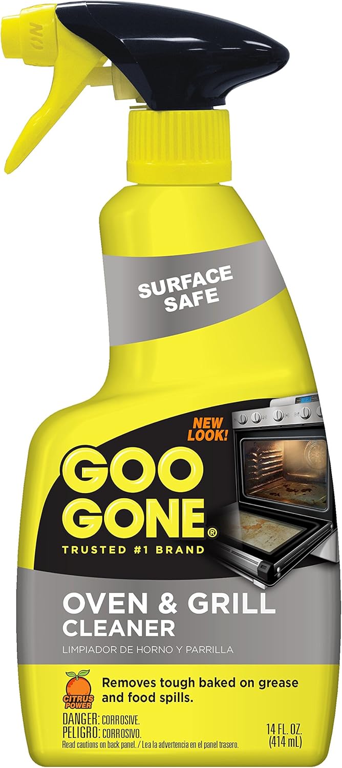 Goo Gone Oven and Grill Cleaner - 14 Ounce - Removes Tough Baked On Grease and Food Spills Surface
