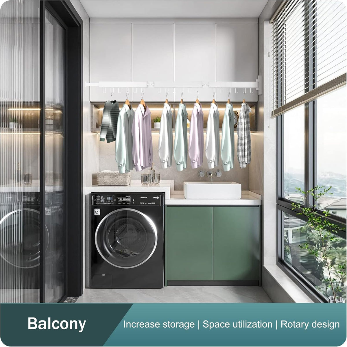 Clothes Drying Rack,Laundry Drying Rack,Clothes Rack Wall Mount,Wall Mounted Clothes Hanger