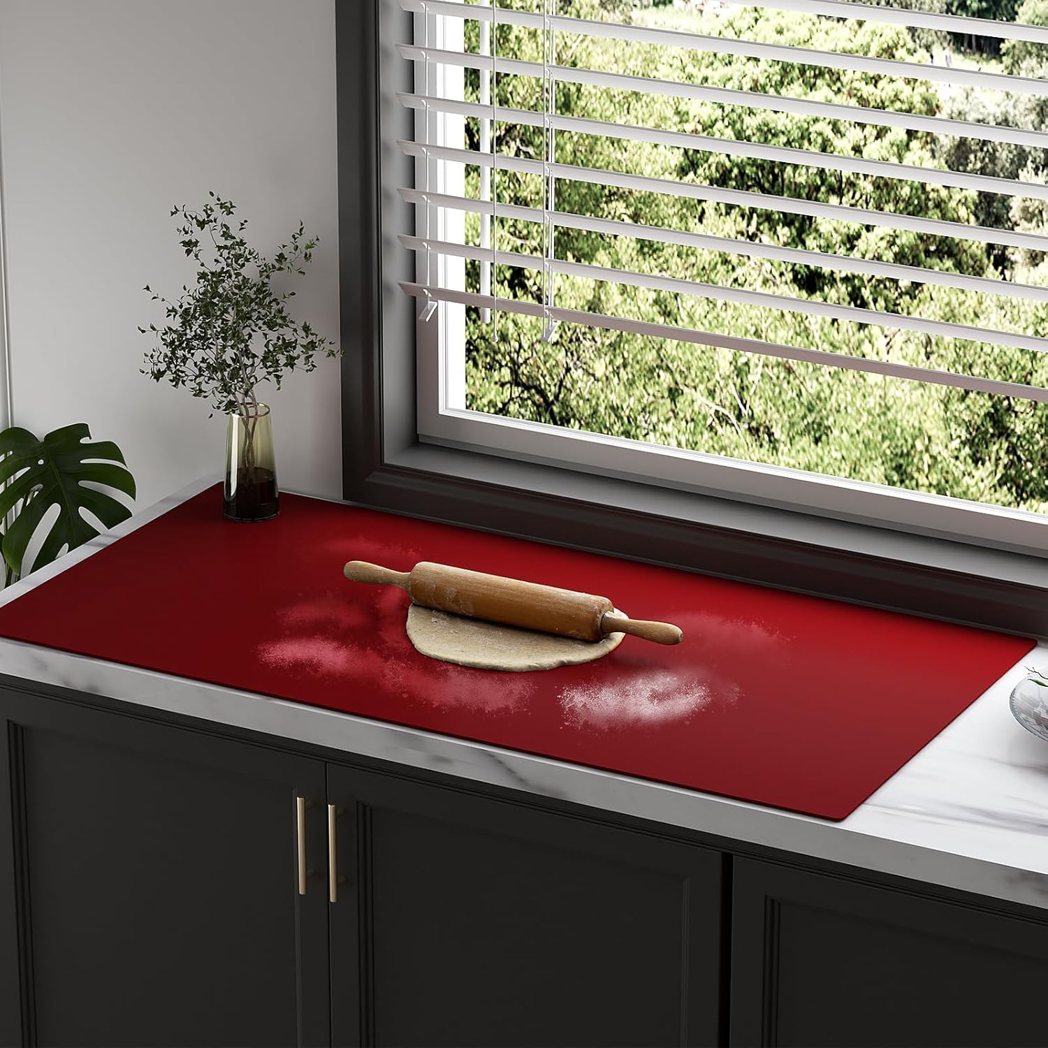 Quality Silicone Table Mat 47x24 Inch - High Heat Resistant (Lab Tested 482°F), Non-Slip