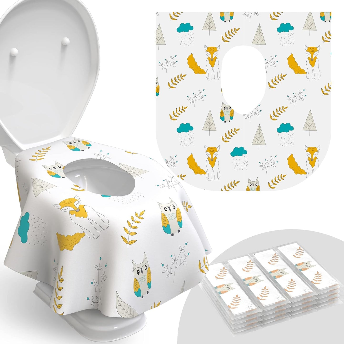 Toilet Seat Covers Disposable - 20 Pack - Waterproof, Ideal for Kids and Adults – Extra Large
