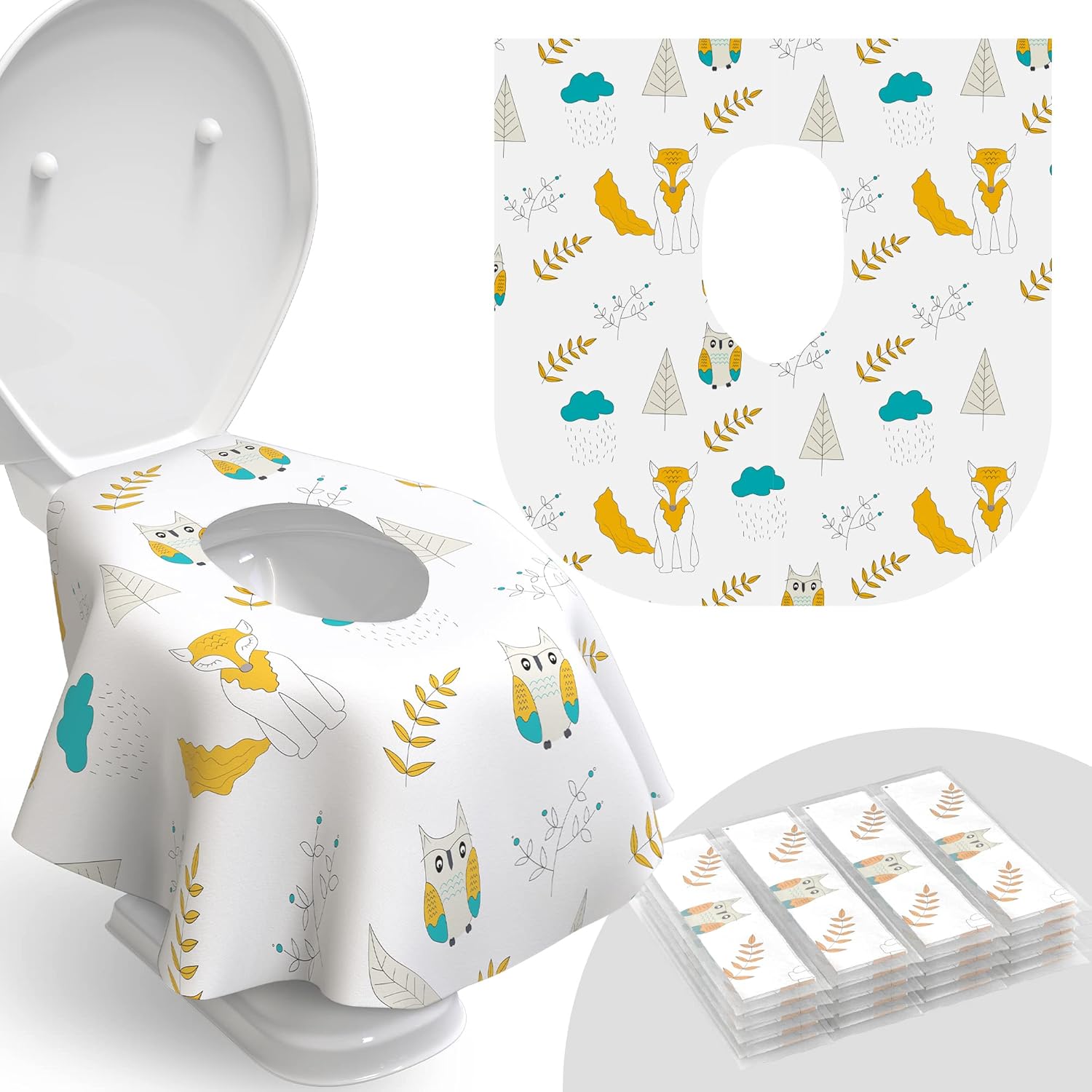 Toilet Seat Covers Disposable - 20 Pack - Waterproof, Ideal for Kids and Adults – Extra Large