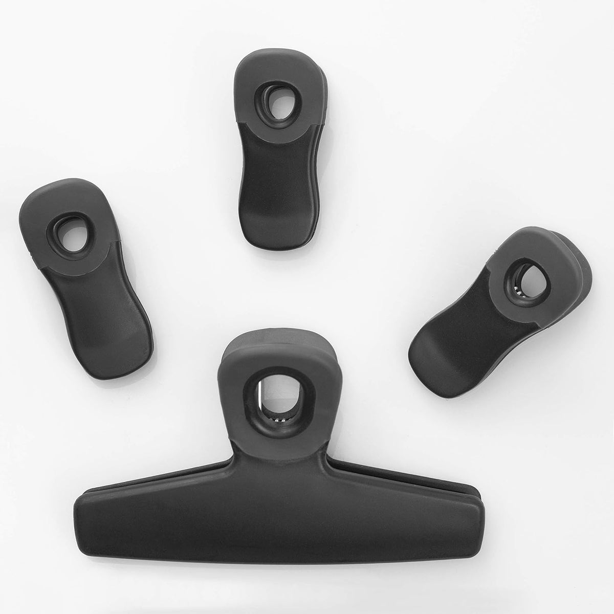 COOK WITH COLOR Bag Clips, Heavy Duty Chip Clip and Refrigerator Magnet Clips for Food Storage with