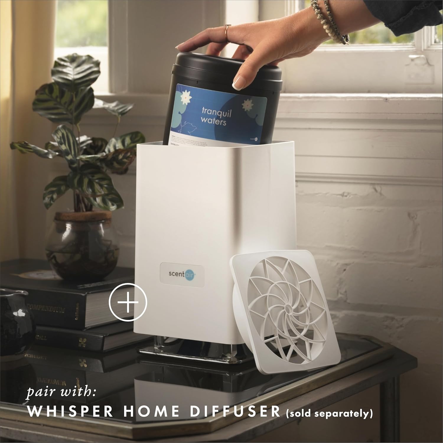 ScentAir Whisper Home Monthly Plug-in Refill, Fragrance Cartridge for Home and Office, Tranquil