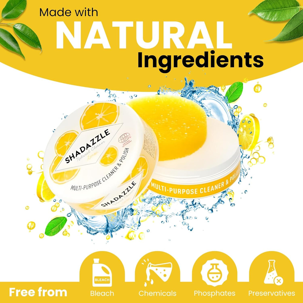 Shadazzle Natural All Purpose Cleaner and Polish – Eco friendly Multi-purpose Cleaning Product (2