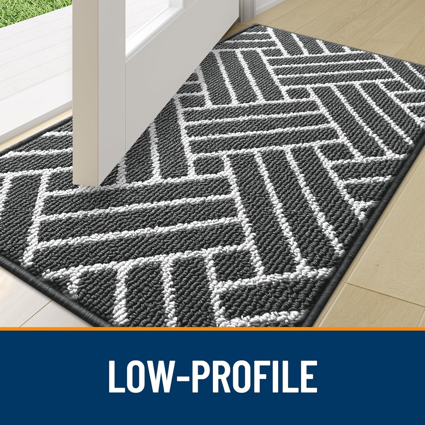 OLANLY Indoor Door Mat, 36x24 Inch, Dirt Resistant and Absorbent, Non-Slip Rubber Backing Floor