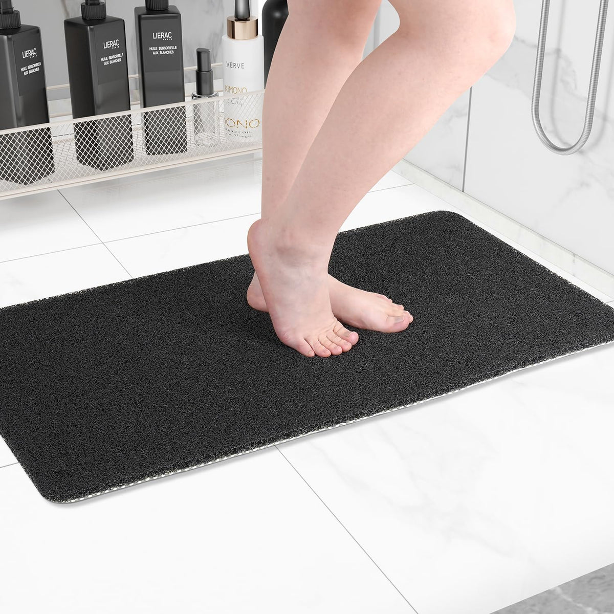 Non-Slip Bathtub Mat, Anti Slip Shower Mat, Fast Drying Bathtub Mats, Foot Scrubber Mat, Anti Slip