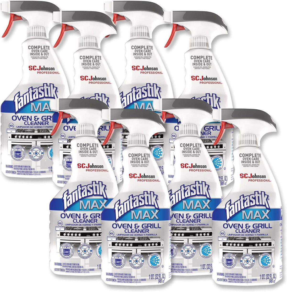 SC Johnson Professional, Fantastik Max Oven & Grill Cleaner Spray, Cleans Inside and Out, 32 Oz