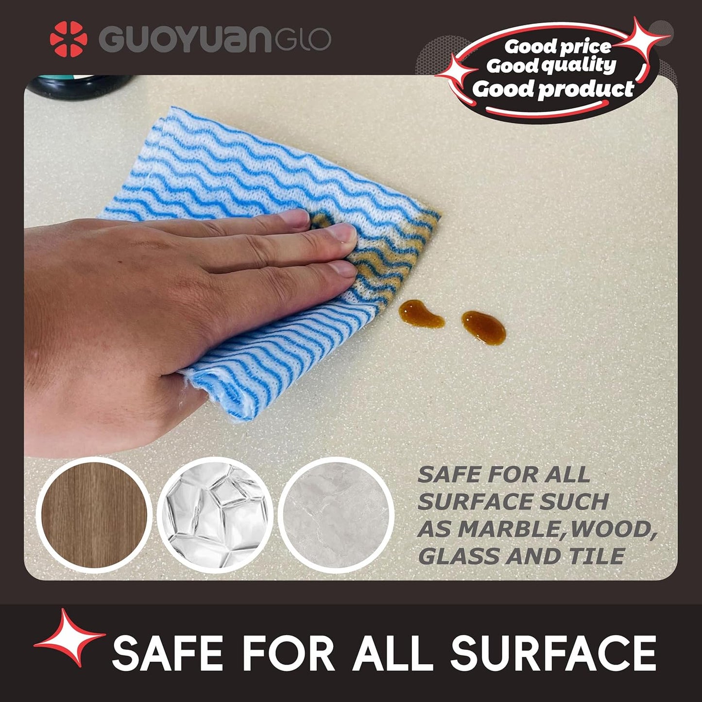 Disposable Dish Cloths Disposable Cleaning Towels Heavy Duty Reusable Cleaning Cloths Dish Rags for