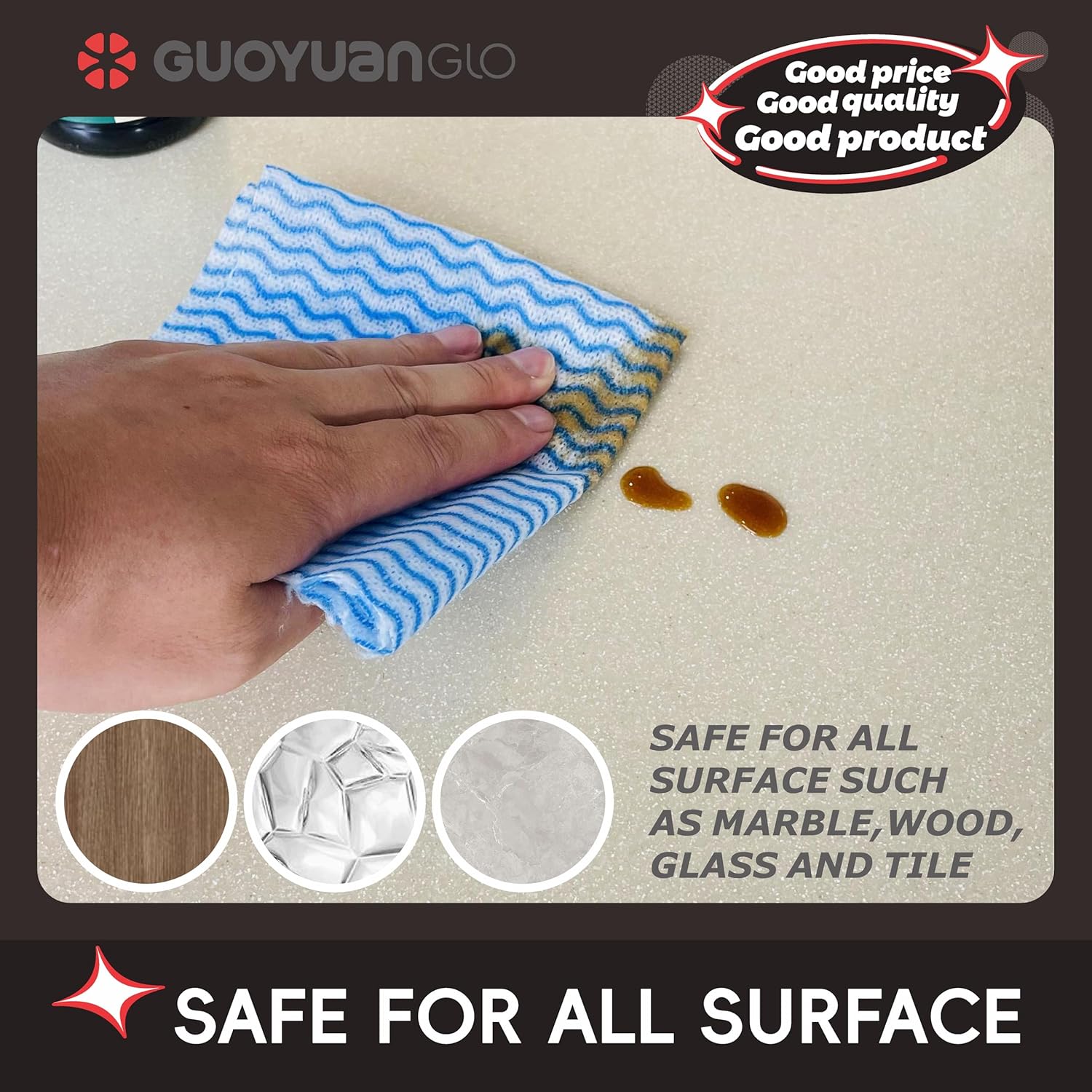 Disposable Dish Cloths Disposable Cleaning Towels Heavy Duty Reusable Cleaning Cloths Dish Rags for