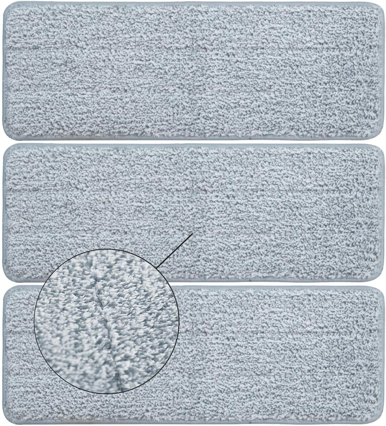 Bulletproof Microfiber Mop Replacement Heads - Washable Pads for Floor Cleaning Compatible with