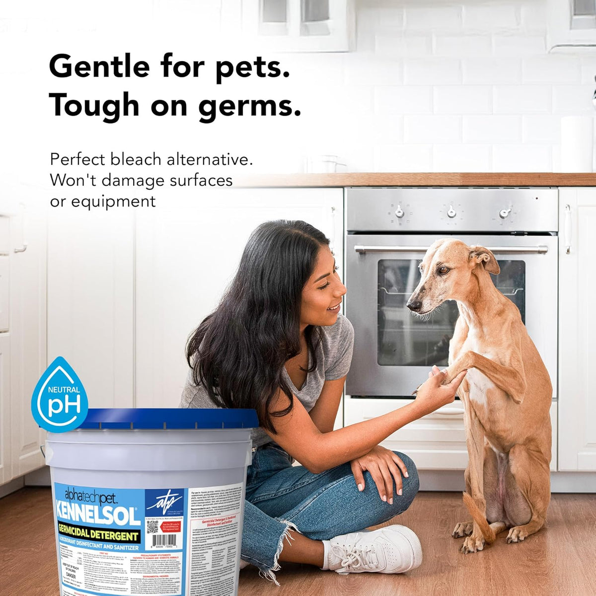 ATP KennelSol 1-Step Kennel Cleaner - 5 Gallons Liquid Disinfectant, Effective Against Bacteria and