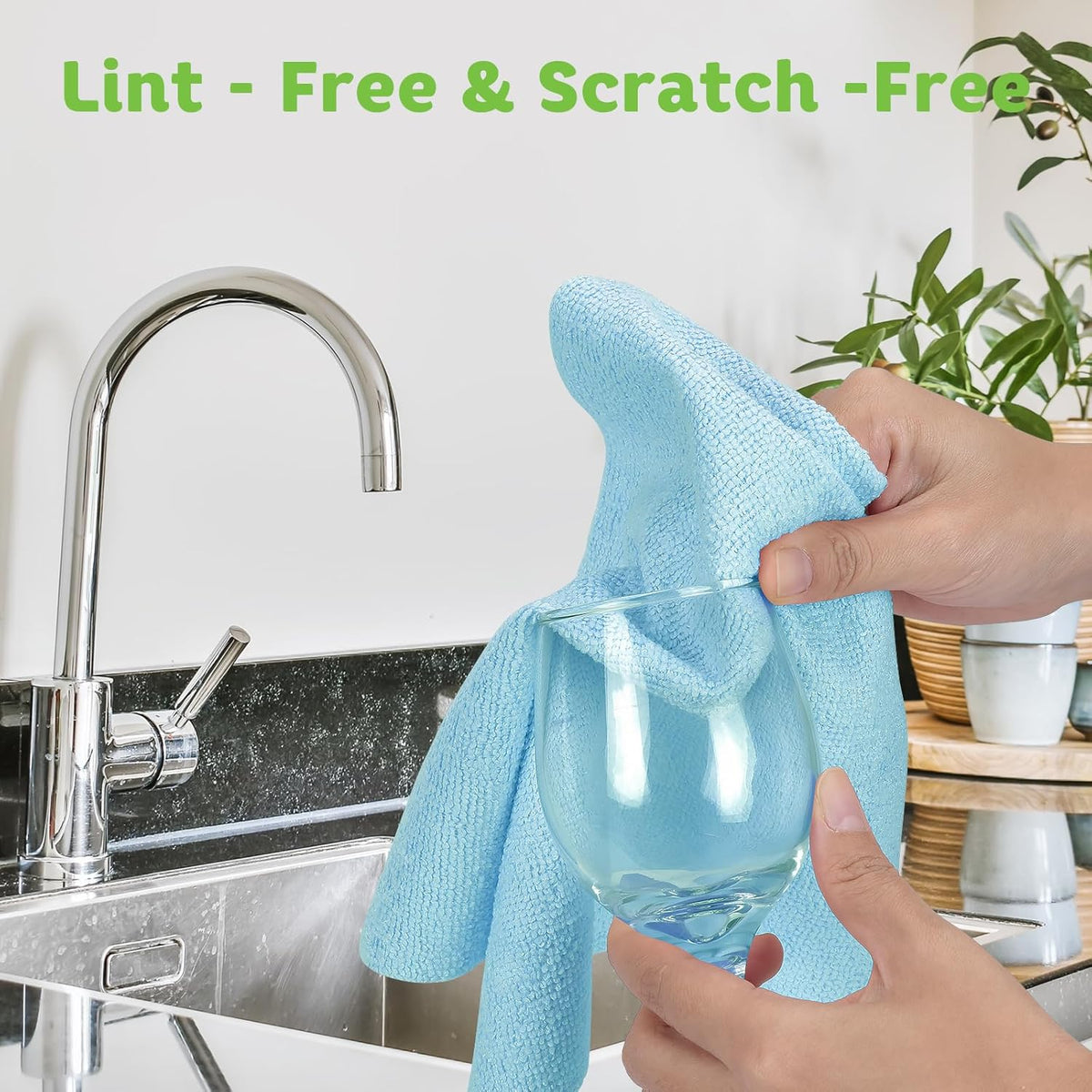 Matthew Microfiber Cleaning Cloth Roll 72Pack (12" x 12") Reusable Paper Towels&Washable Tear Away