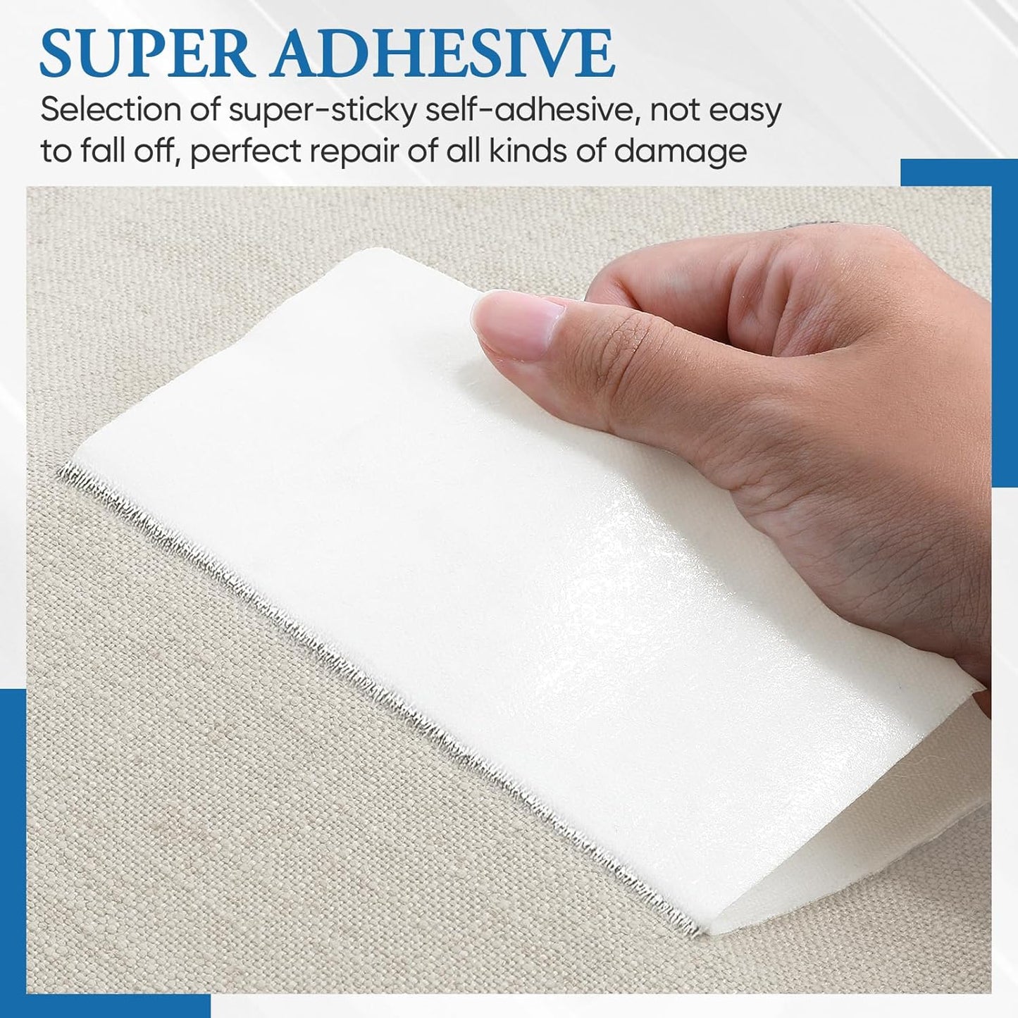Canvas Patch 5.5 x 8 Inches 6Pcs Self-Adhesive Waterproof Canvas Patch Kit for Repairing