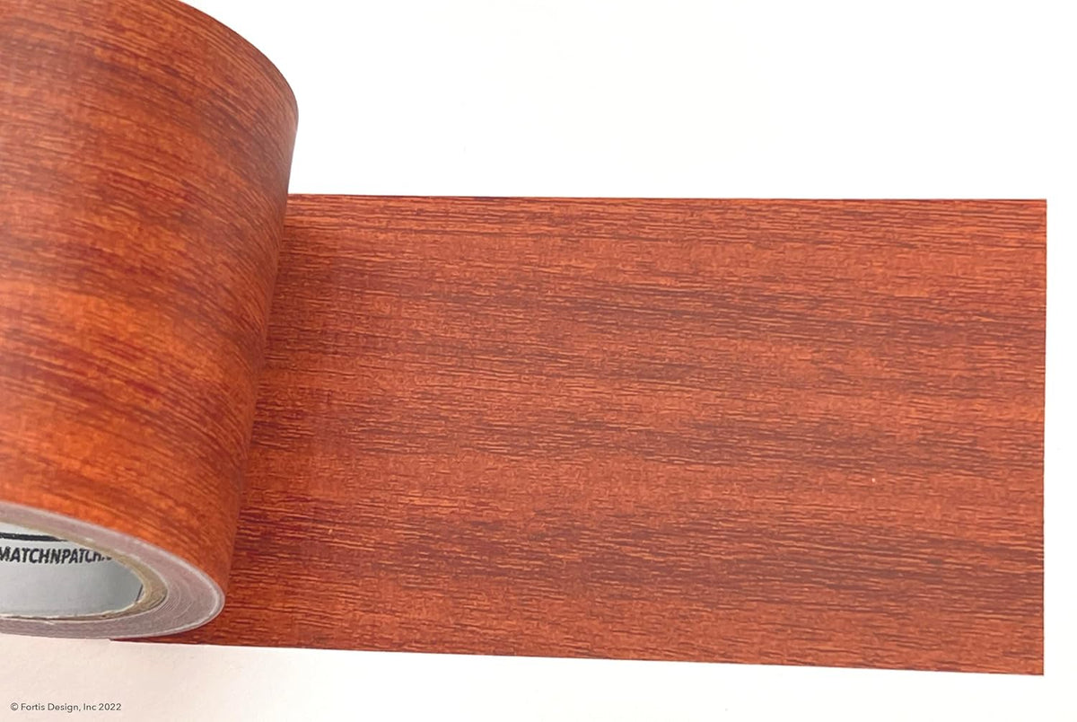 MATCH 'N PATCH Realistic Wood Grain Repair Tape - Durable Multi-Use Adhesive Tape for Furniture