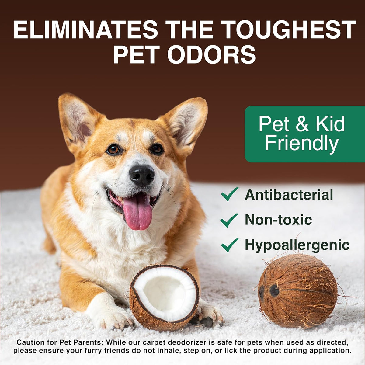 Good Natured Brand | Carpet Deodorizer & Freshener Powder | 31 oz Pet Odor Eliminator for Strong