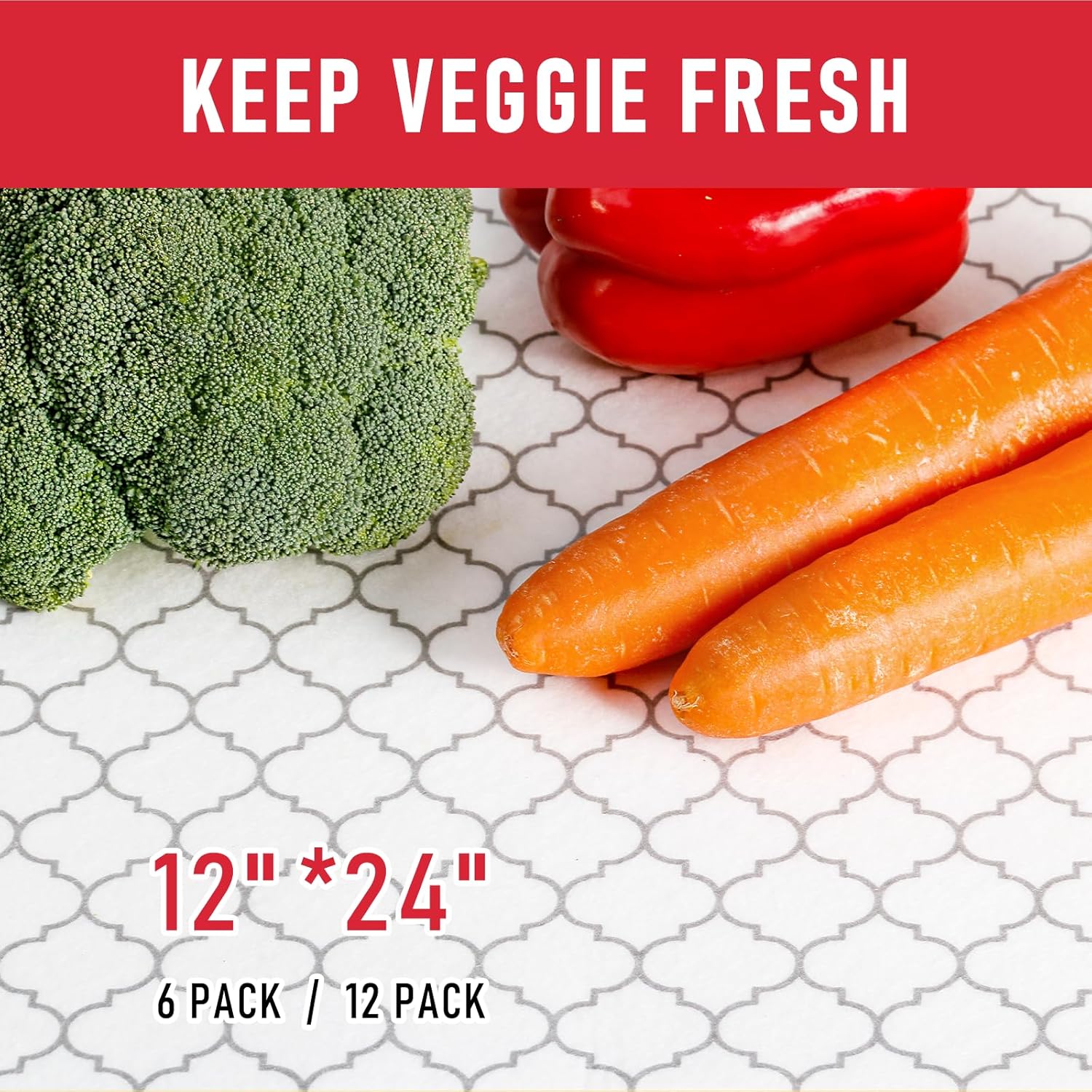 Cooyes 2 in 1 Fridge Liners & Fresh mats for Refrigerator Organizers and Storage, Absorbent Fridge