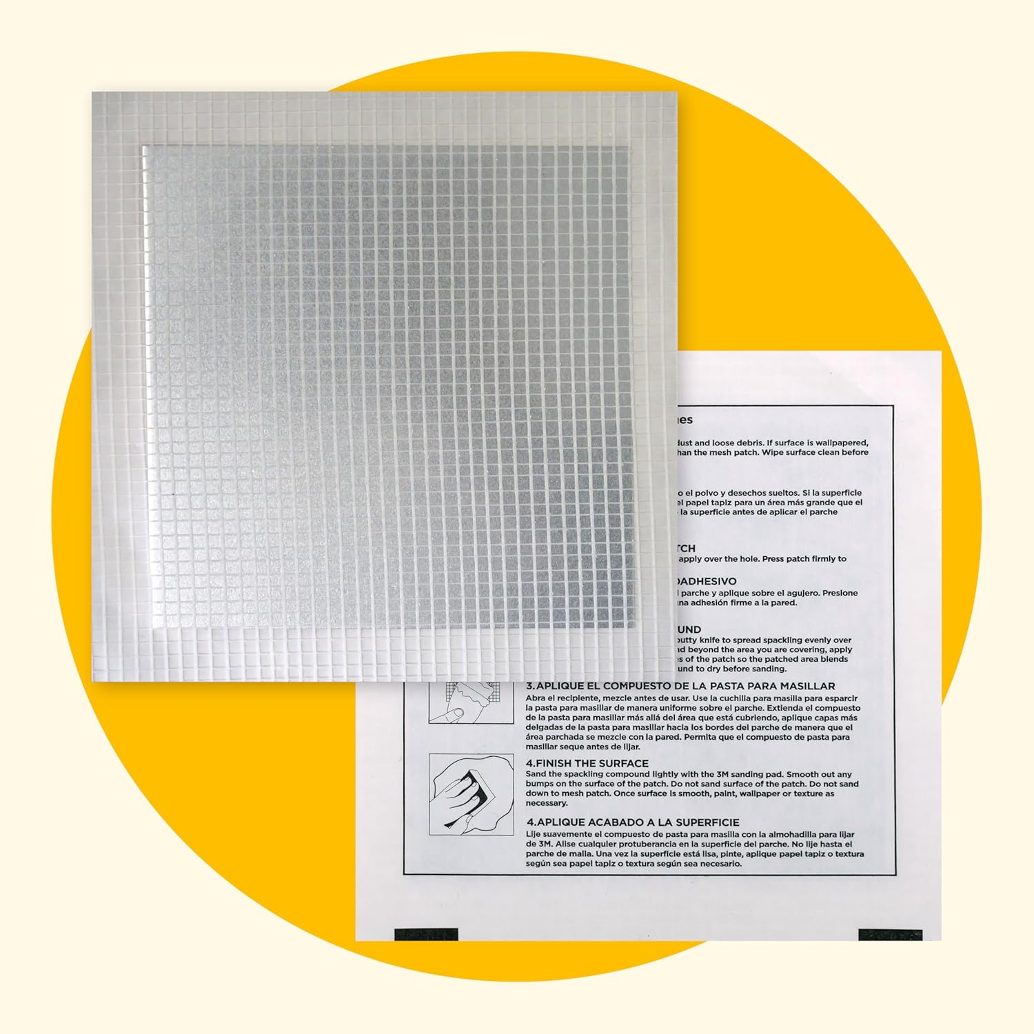 MaxPatch® 4 in. x 4 in. Solid Metal Self-Adhesive Wall Repair Patch (3-Pack) – Durable Galvanized