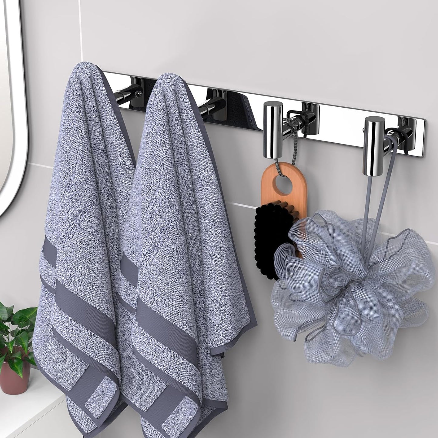 VAEHOLD Hat and Coat Wall Mount Rack - Hooks for Robes, Bags, Keys, and Towels - Bathroom Towel