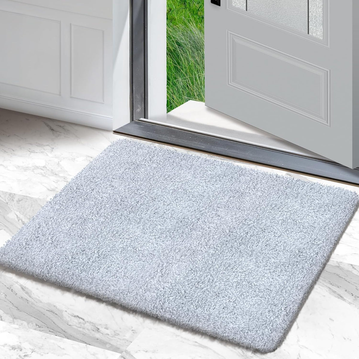 Premium Microfiber Indoor Door Mat – 20"x30" Washable Entry Mat, Non-Slip, Waterproof Backing