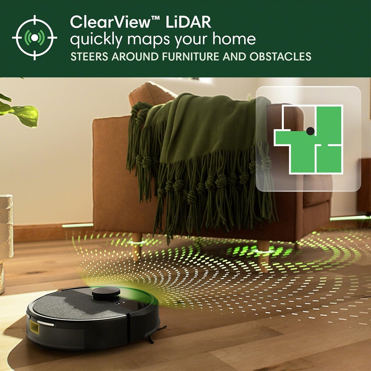 iRobot Roomba 104 Vac Robot Vacuum - Intense Power-Lifting Suction, Smart & Fast Home Mapping