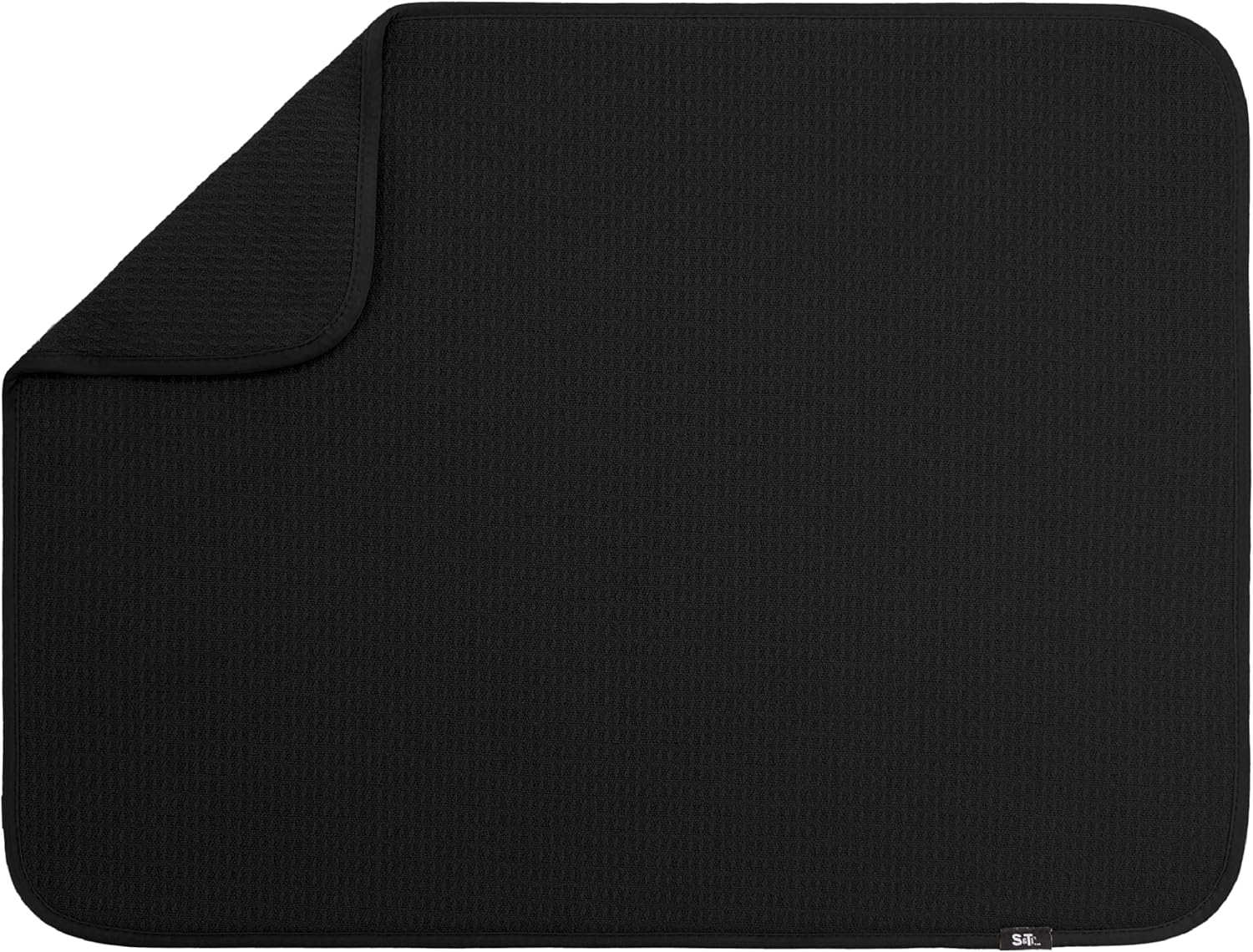 S&T INC. Dish Drying Mat XL, 18” x 24”, Absorbent Microfiber Kitchen Counter Mat, Dish Drying Pad