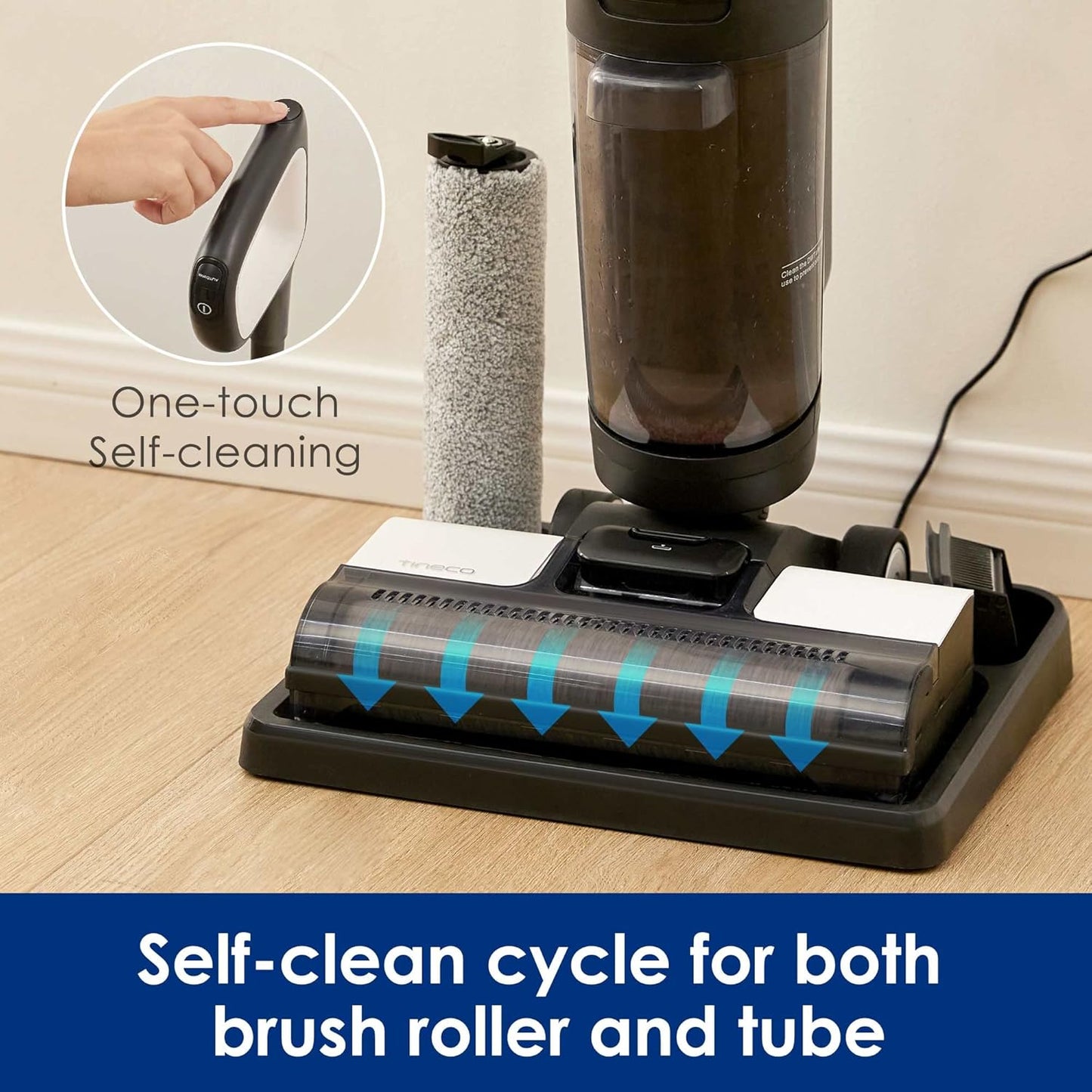 Tineco Floor ONE S3 Breeze Cordless Hardwood Floors Cleaner, Lightweight Wet Dry Vacuum Cleaners