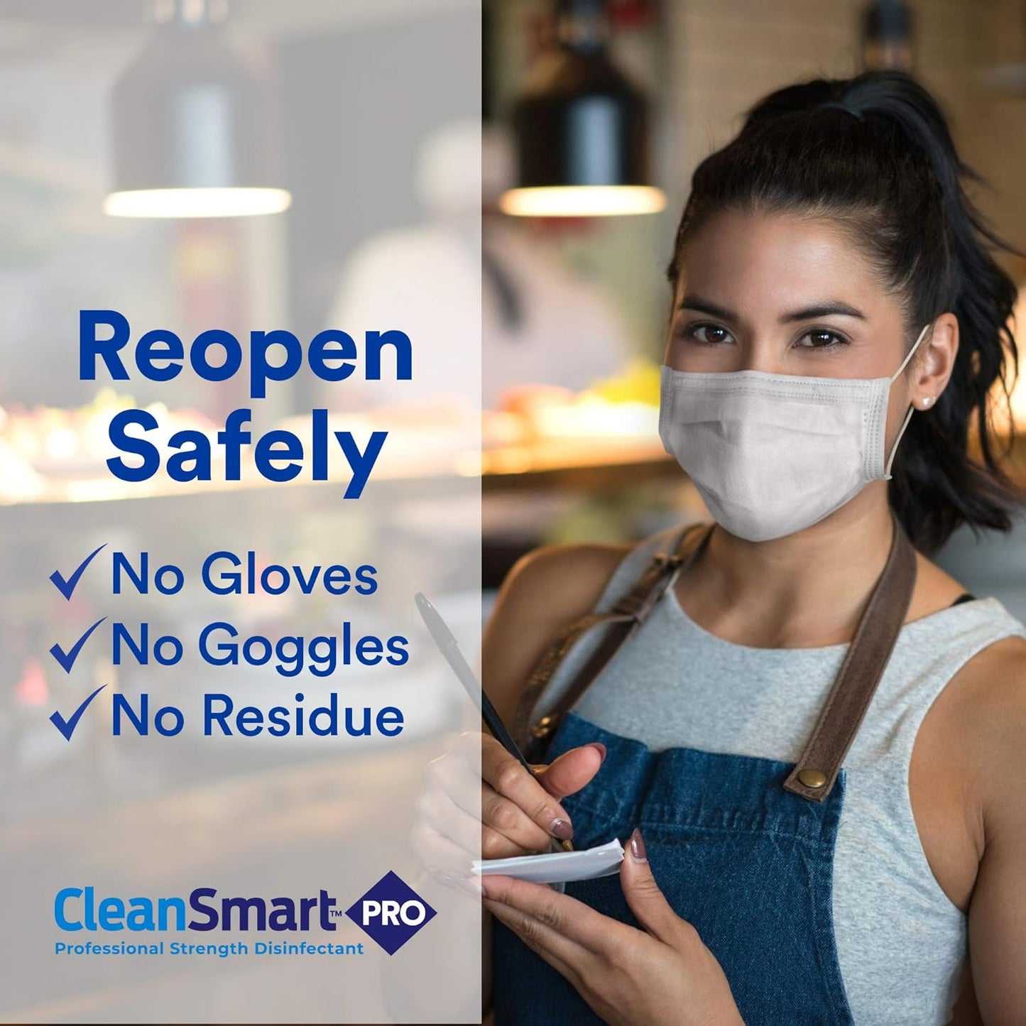 CleanSmart Hospital Grade Disinfectant, Kills 99.9% of Viruses and Bacteria, Hypochlorous Acid