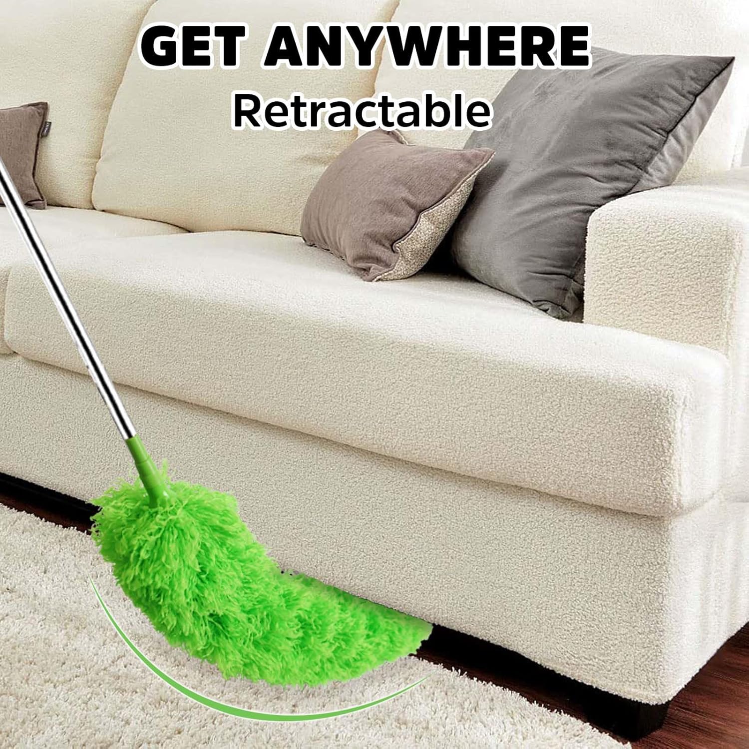 Ceiling Fan Cleaner Duster, Bafezoze Extendable Long Duster for High Ceilings, Telescoping Tall