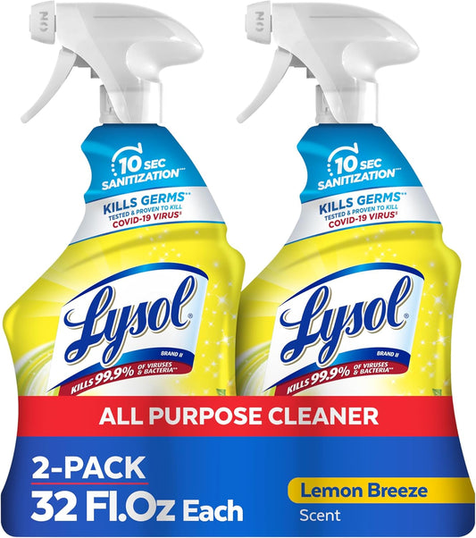 Lysol All Purpose Cleaner Spray, Multi-Purpose Disinfecting Spray, Kitchen & Bathroom Cleaner