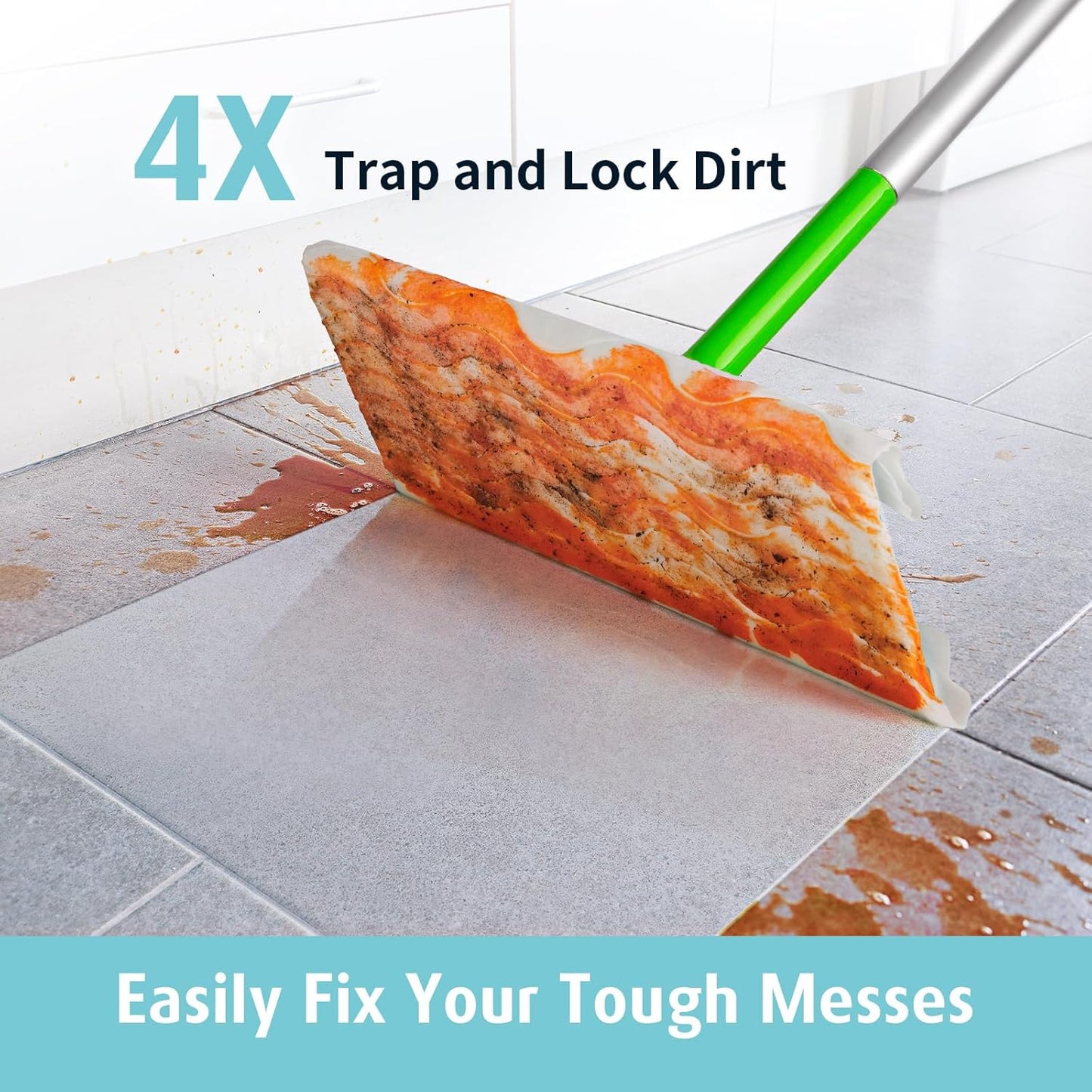 AIR U+ Wet Pads Refill for Swiffer Sweeper Wet Mopping Cloth, Unscented Disposable Floor Cleaning