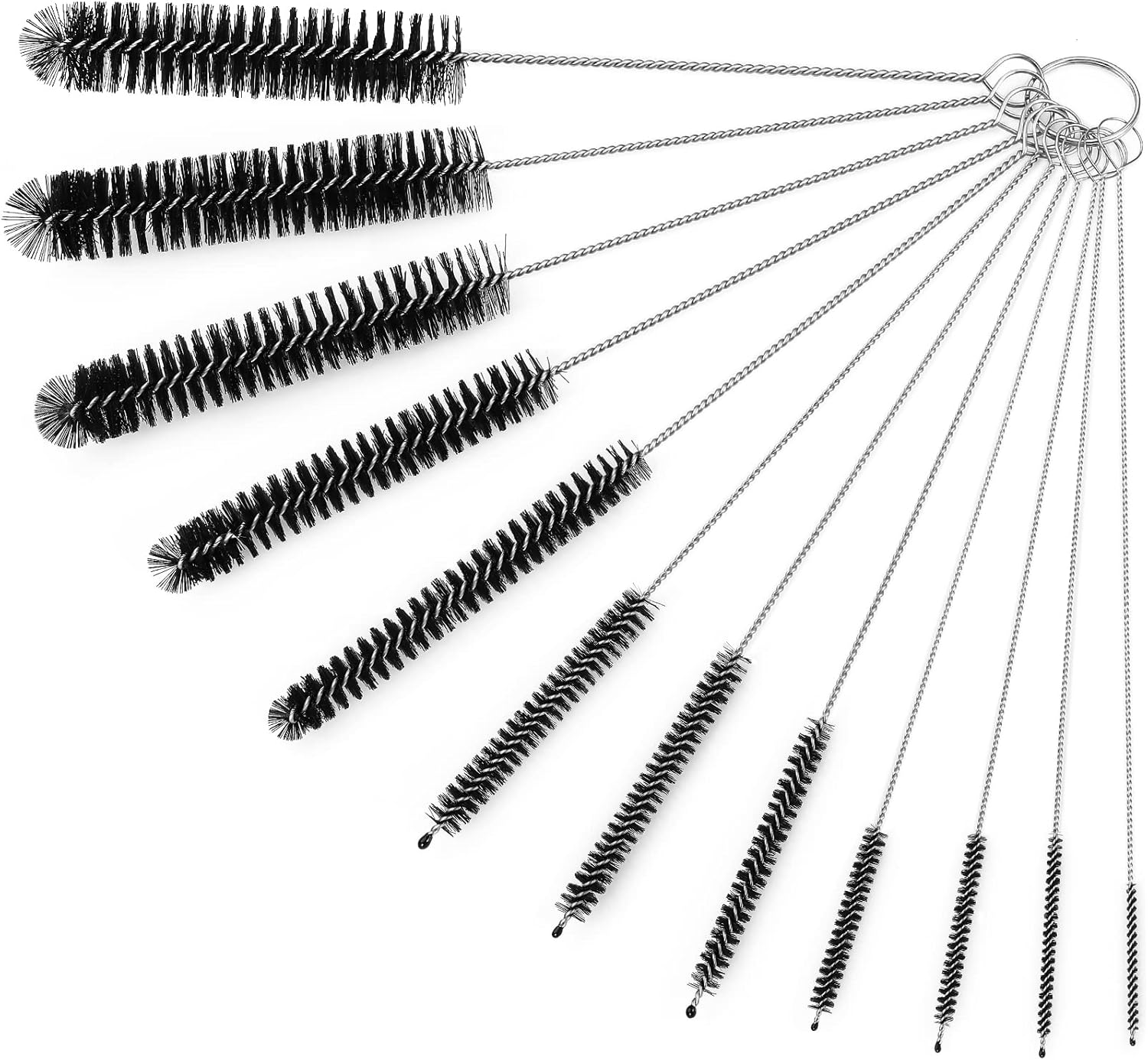 Straw Cleaner Brushes Sets, 12 Pieces 8.2 Inch Botthle Cleaning Brush and Nylon Tube Brush Brush