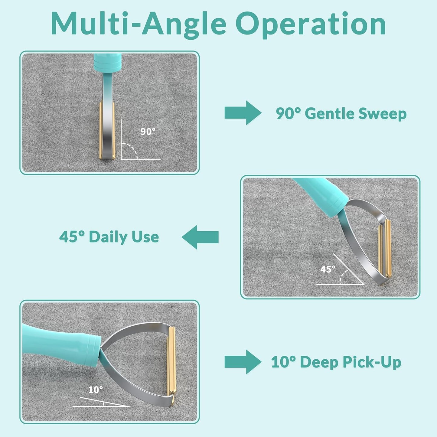 Deep Cleaner Pro Pet Hair Remover-Special Cat Hair Remover Multi Fabric Edge and Carpet Rake