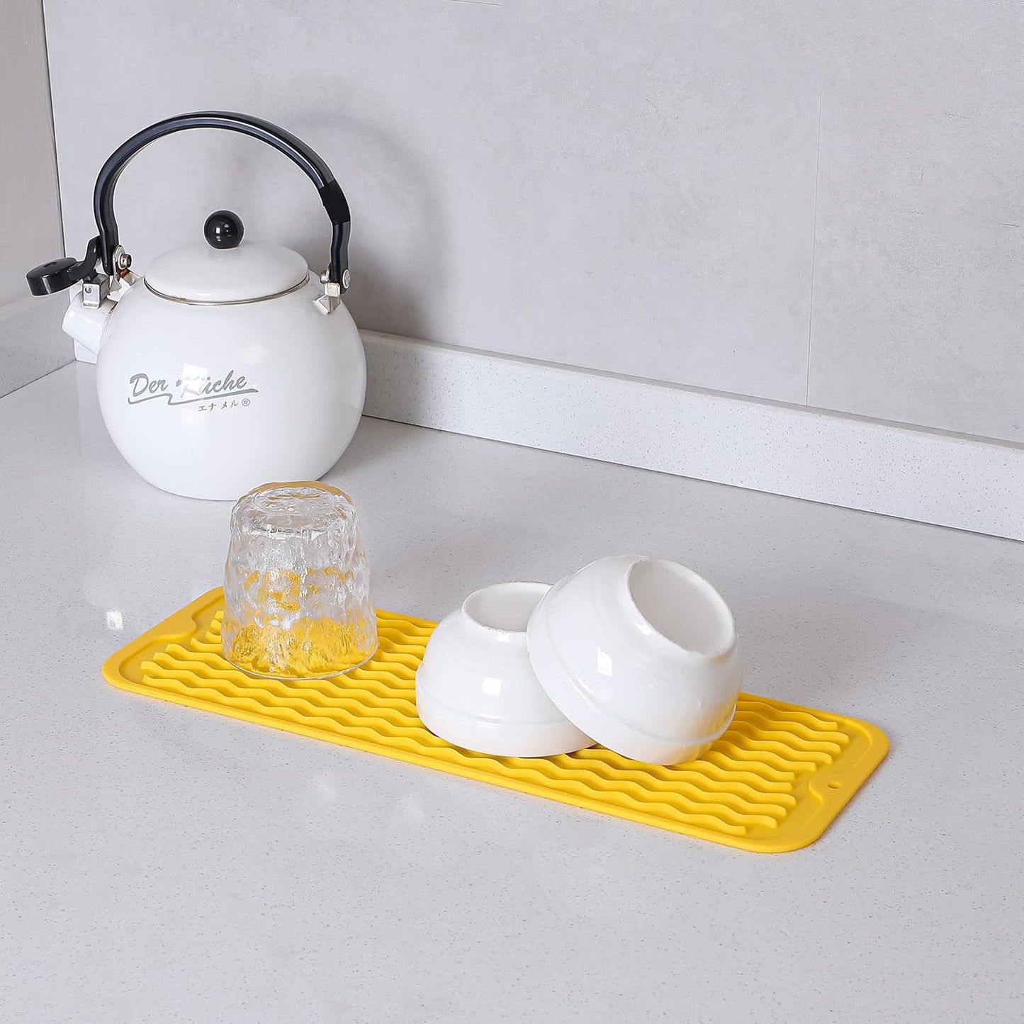 Silicone Dish Drying Mat for Multiple Usage,Easy clean,Eco-friendly,Heat-resistant Silicone Mat for