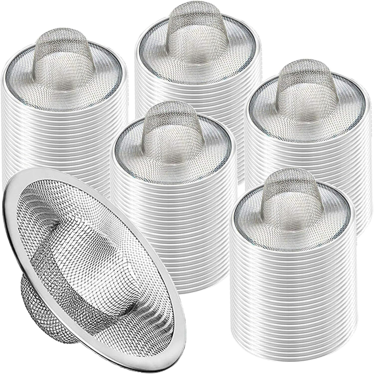 Heavy Duty Stainless Steel Slop Basket Filter Trap Mesh Metal Sink Strainer Perfect for Kitchen
