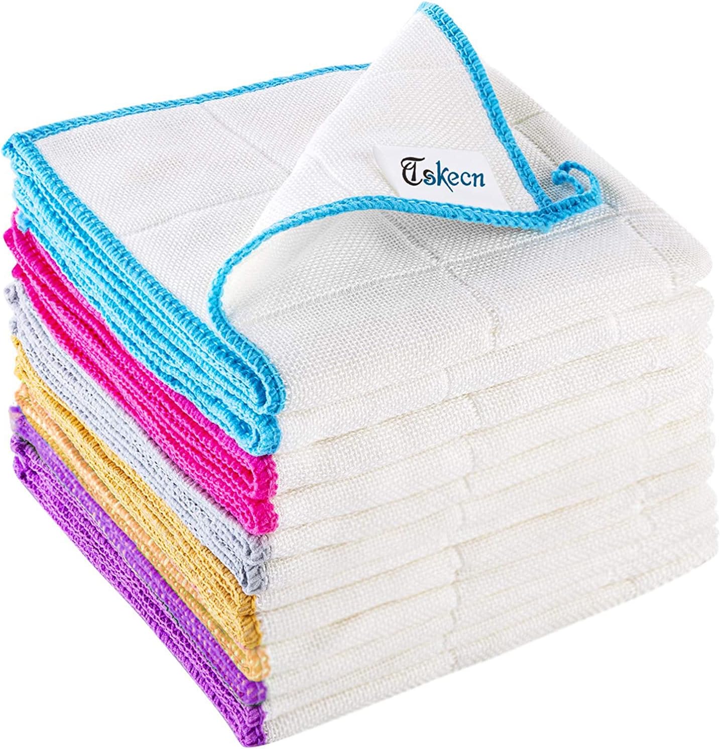 10-Piece Kitchen Dish Cloths Set, Reusable and Highly Absorbent Dishcloth Towels for Kitchens