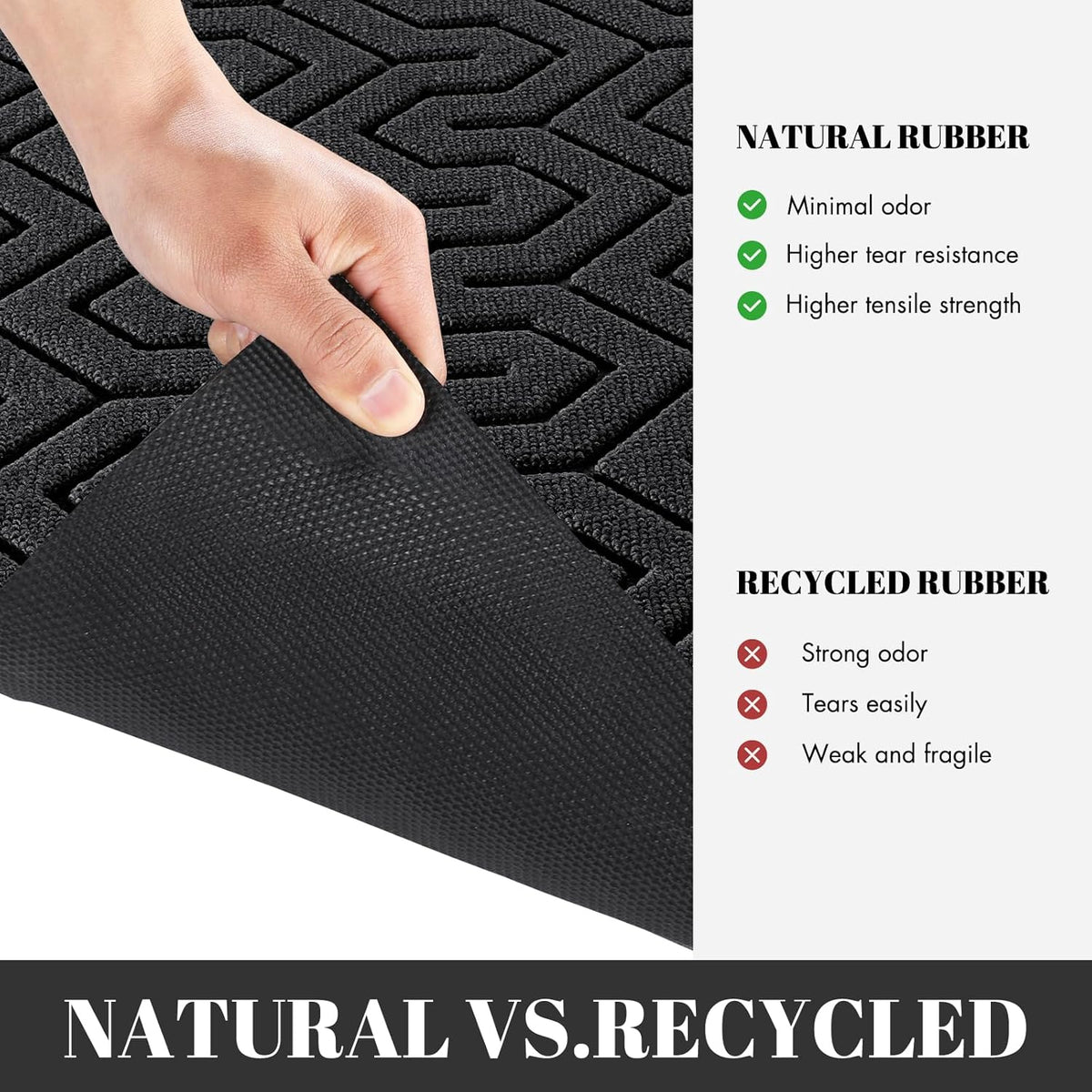 Yimobra Large Door Mat Outside Entrance 47x24, Waterproof Heavy Duty Outdoor Mats for Front Door