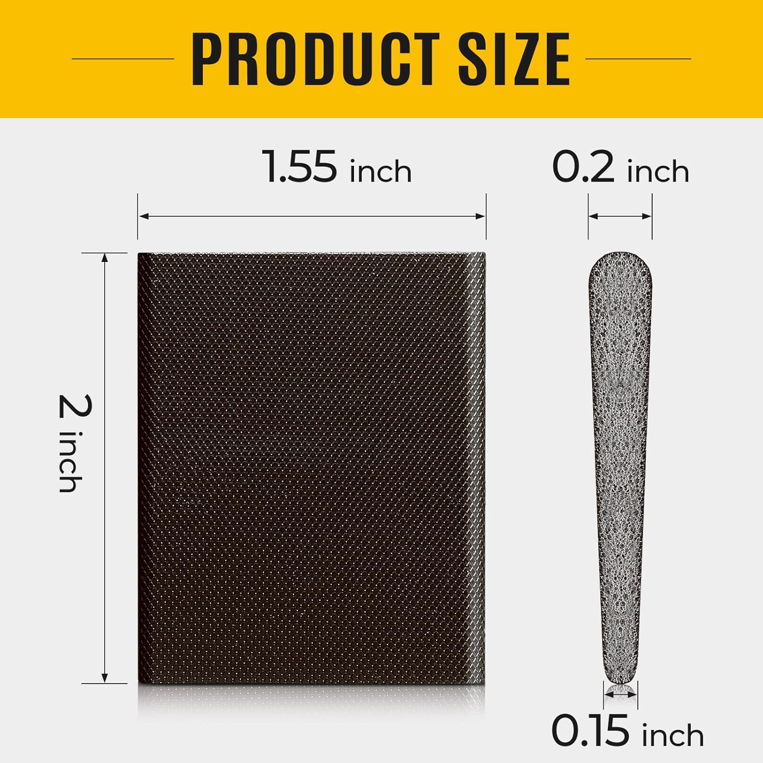 Zonon 64 Pieces Door Corner Seal Weatherstripping Exterior Door Frame Seal Draft Stopper Adhesive