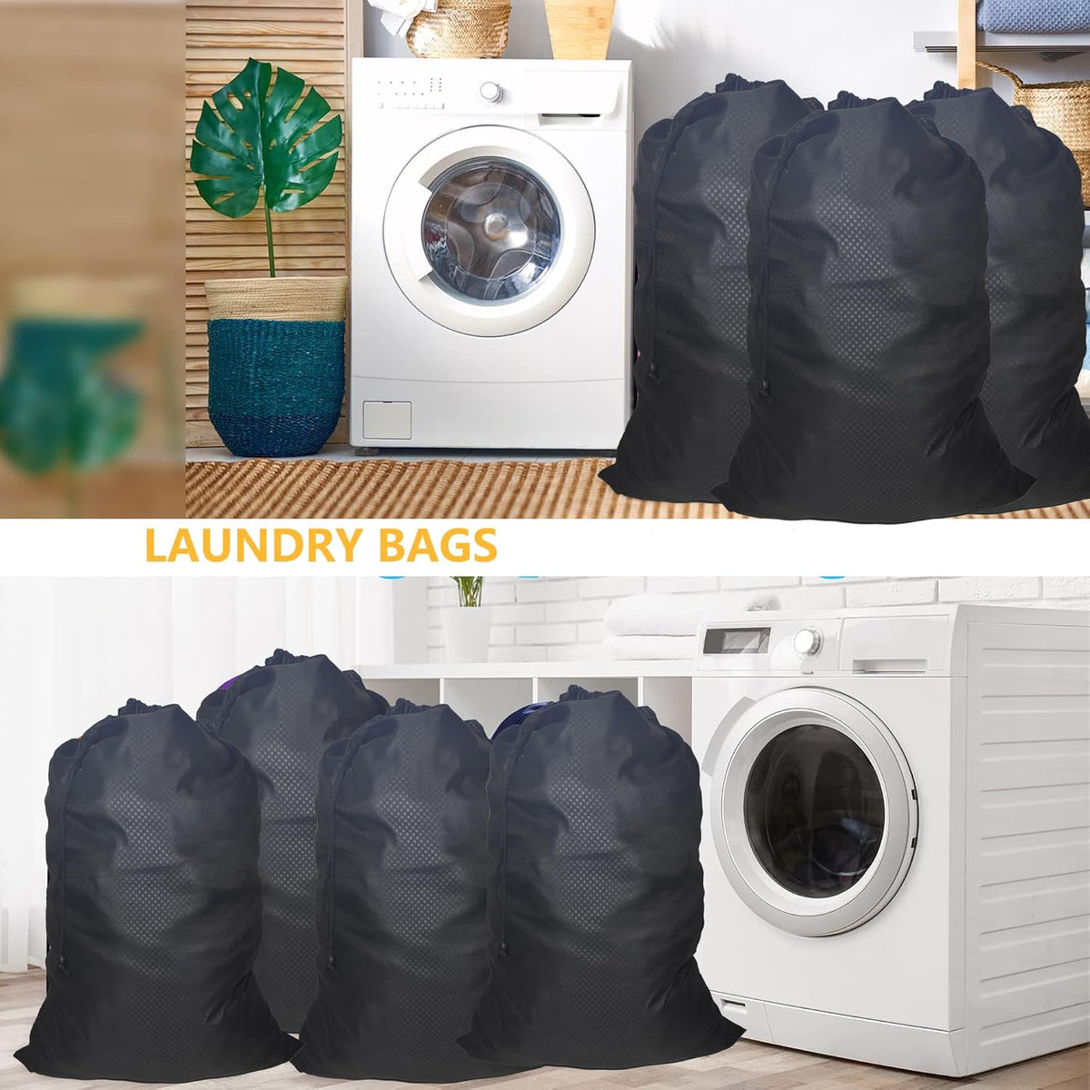 ZPECC Travel Laundry Bag 24 Pack,Bulk Extra Large Heavy Duty Bags, Durable Dirty Clothes Organizer