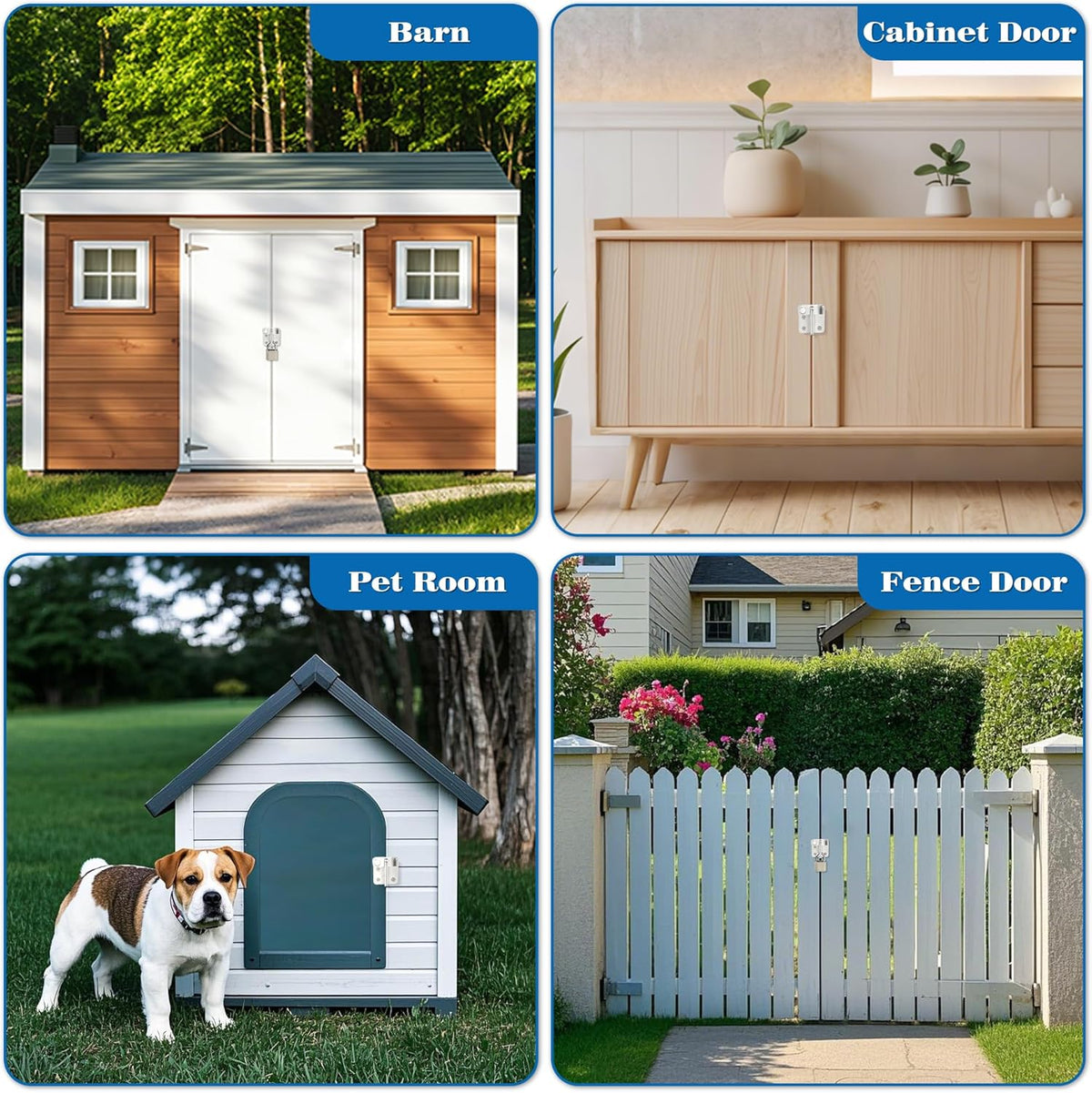 Alise Flip Latch,Gate Latches Slide Bolt Latch Safety Door Lock Catch for Barn Cabinet Pet Cage