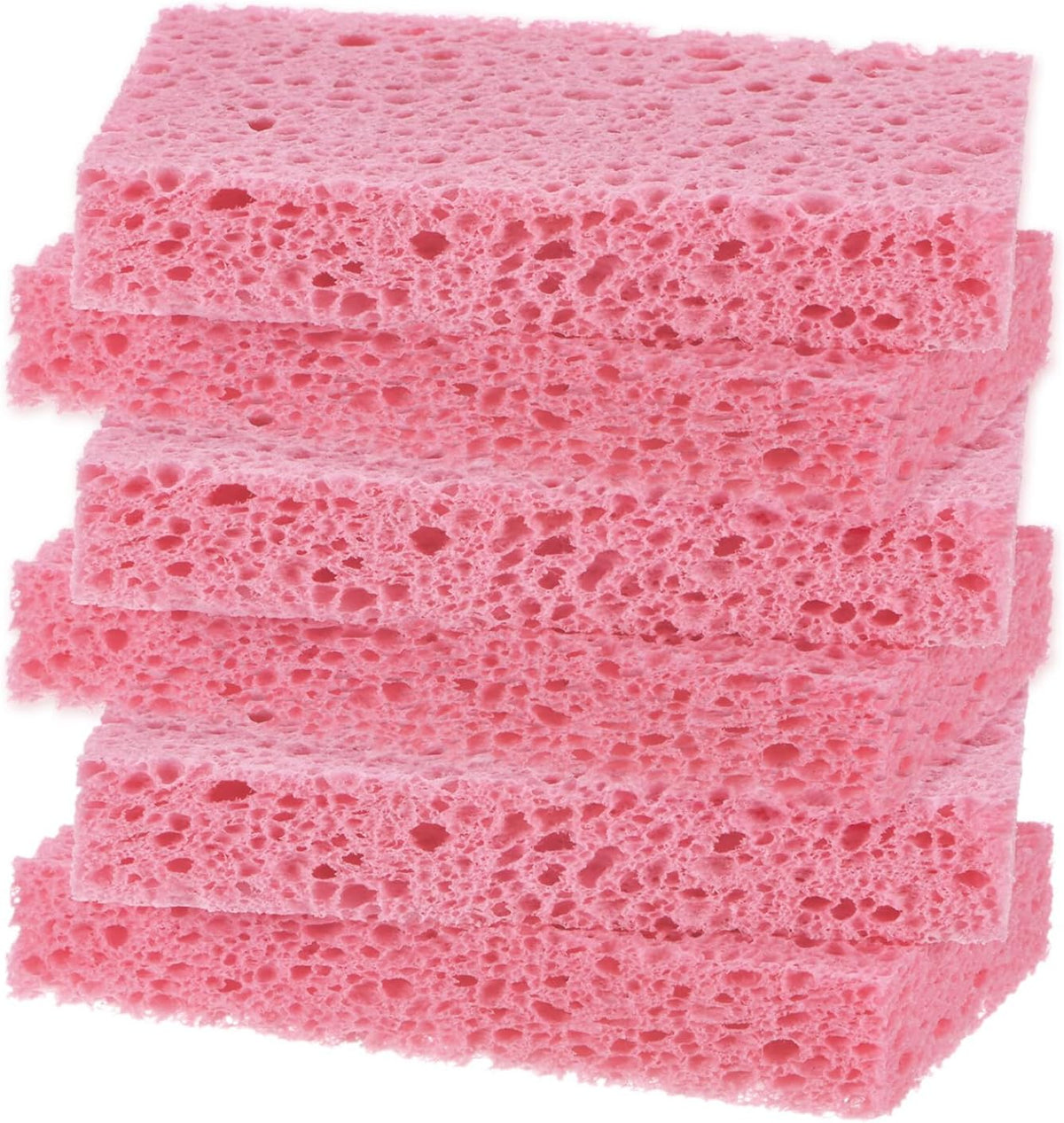 6-Pack Kitchen Sponges, Condense Eco Cellulose Non-Scratch Scrub Heavy Sponge for