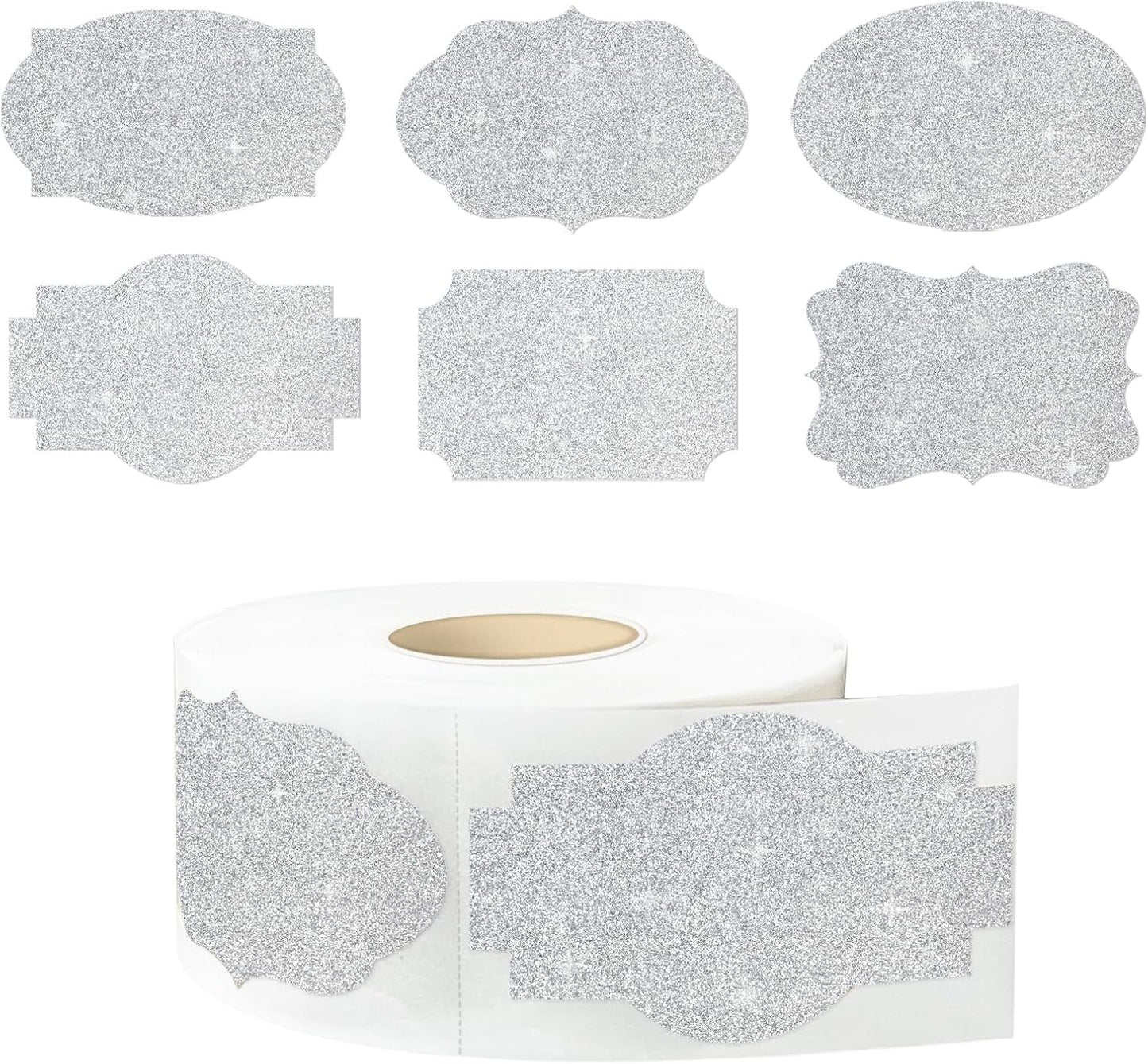 350 PCS Gift Tags Stickers Name Labels Stickers,2" x 1.2" Fancy Shape Stickers Self-Adhesive
