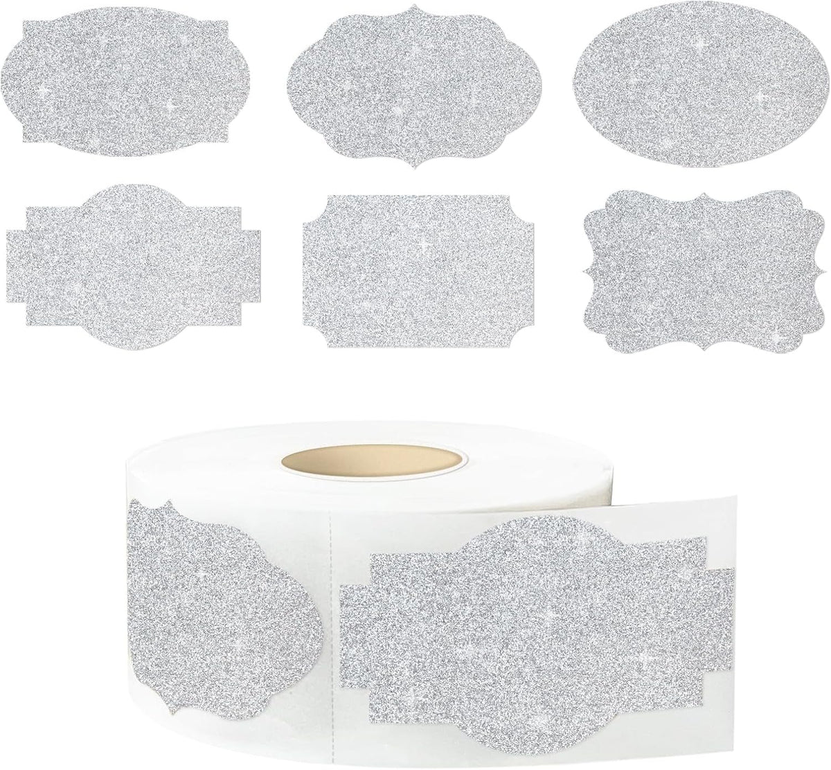 350 PCS Gift Tags Stickers Name Labels Stickers,2" x 1.2" Fancy Shape Stickers Self-Adhesive