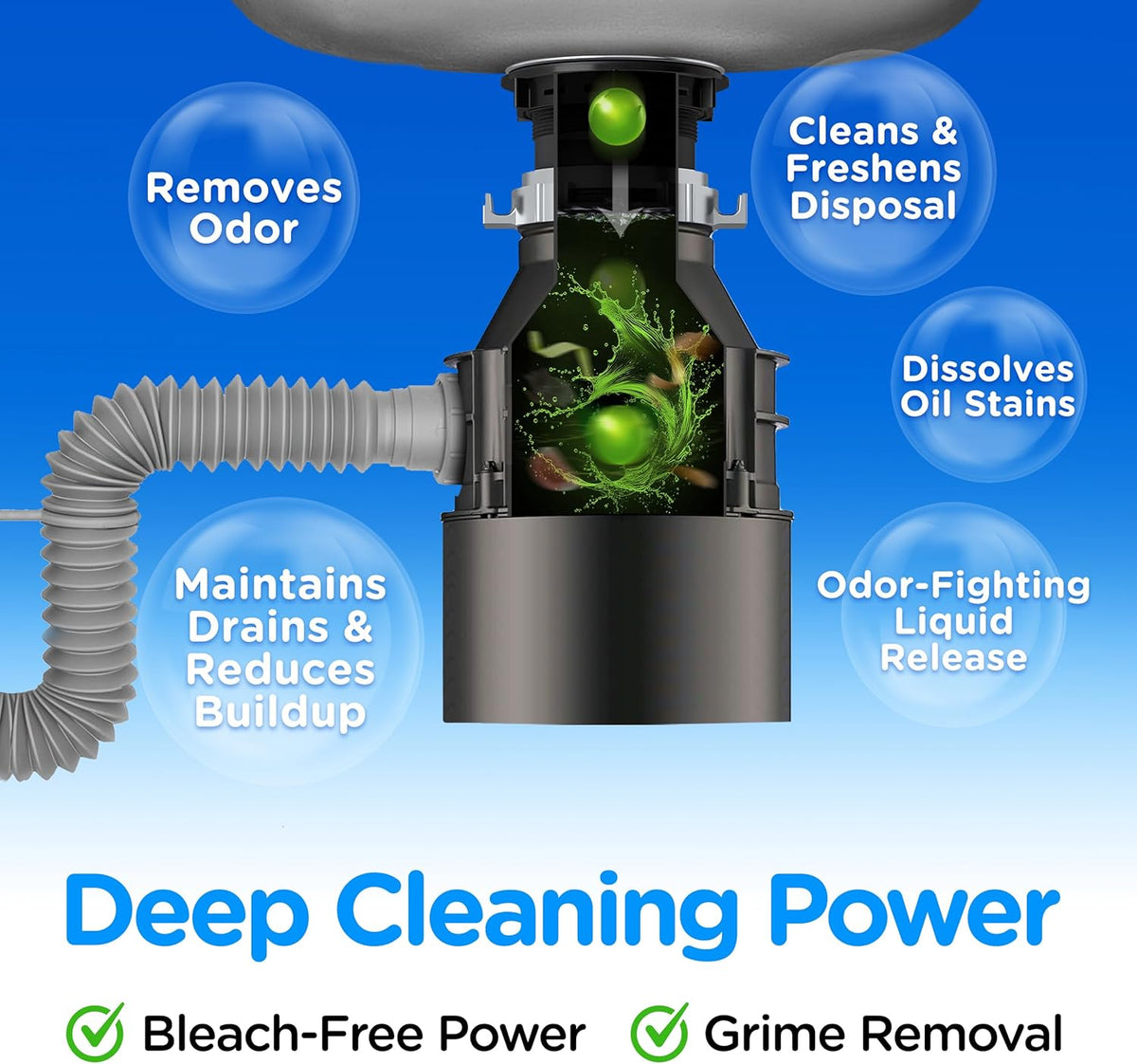 COMPAC HOME Plink Garbage Disposal Cleaner and Deodorizer, Freshens Your Kitchen and Waste