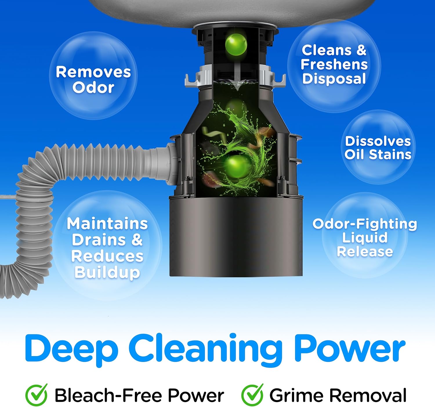 COMPAC HOME Plink Garbage Disposal Cleaner and Deodorizer, Freshens Your Kitchen and Waste