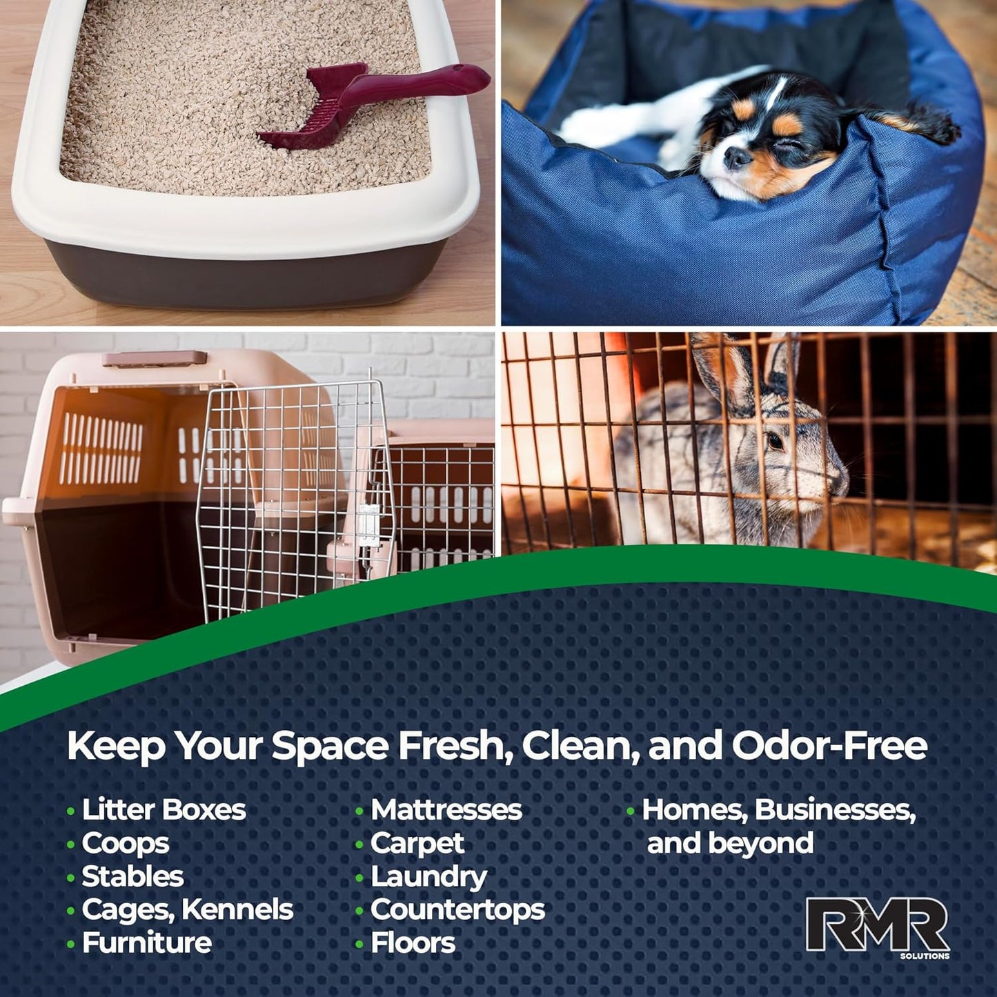 RMR Xtreme Pet Odor Eliminator Spray - Neutralize Strong Urine, Litter, Furniture, Crate, and