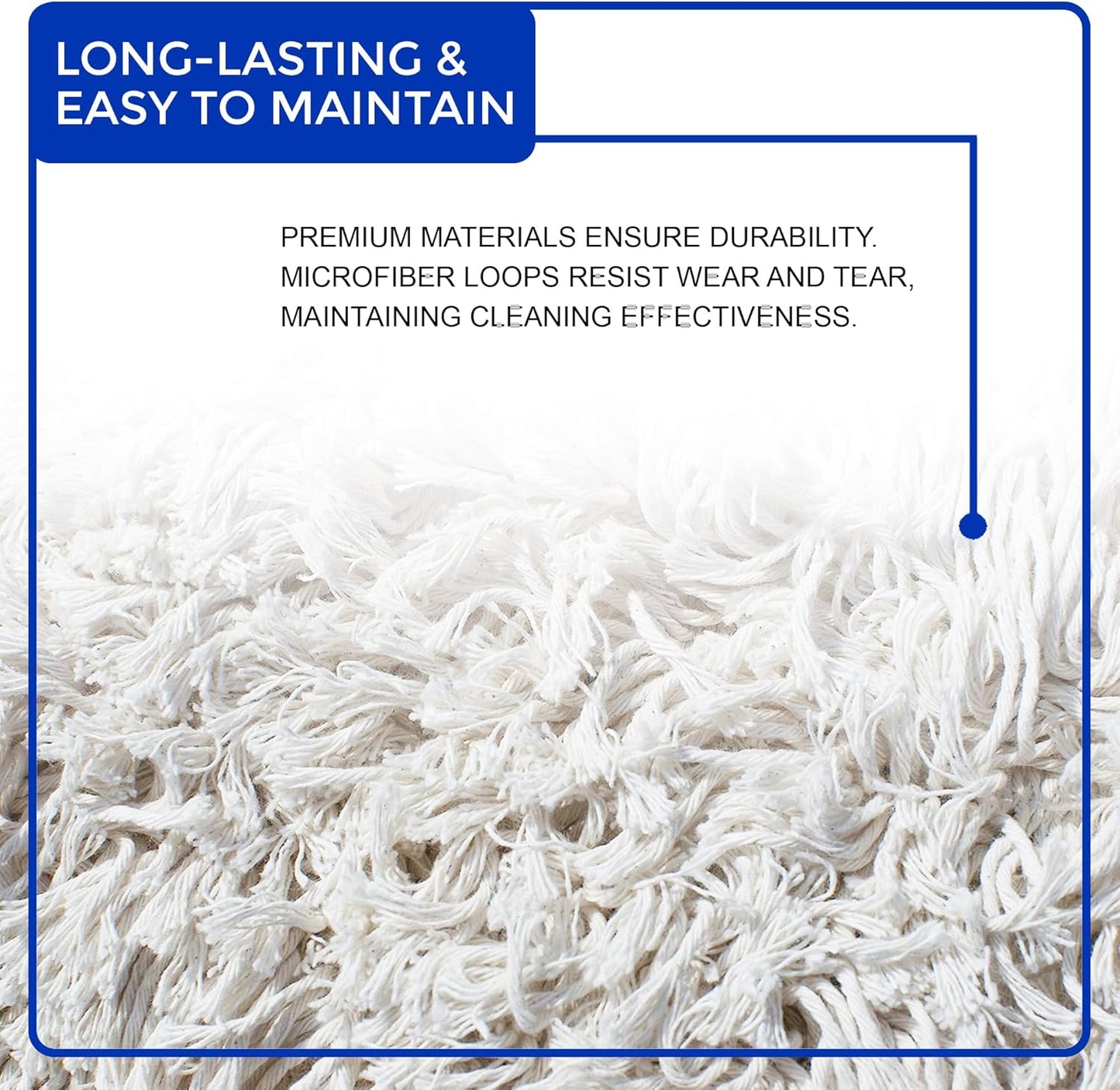 Nine Forty Industrial-Grade 24x5 Cotton Dust Mop Head Refills, Perfect Replacement for Busy Home