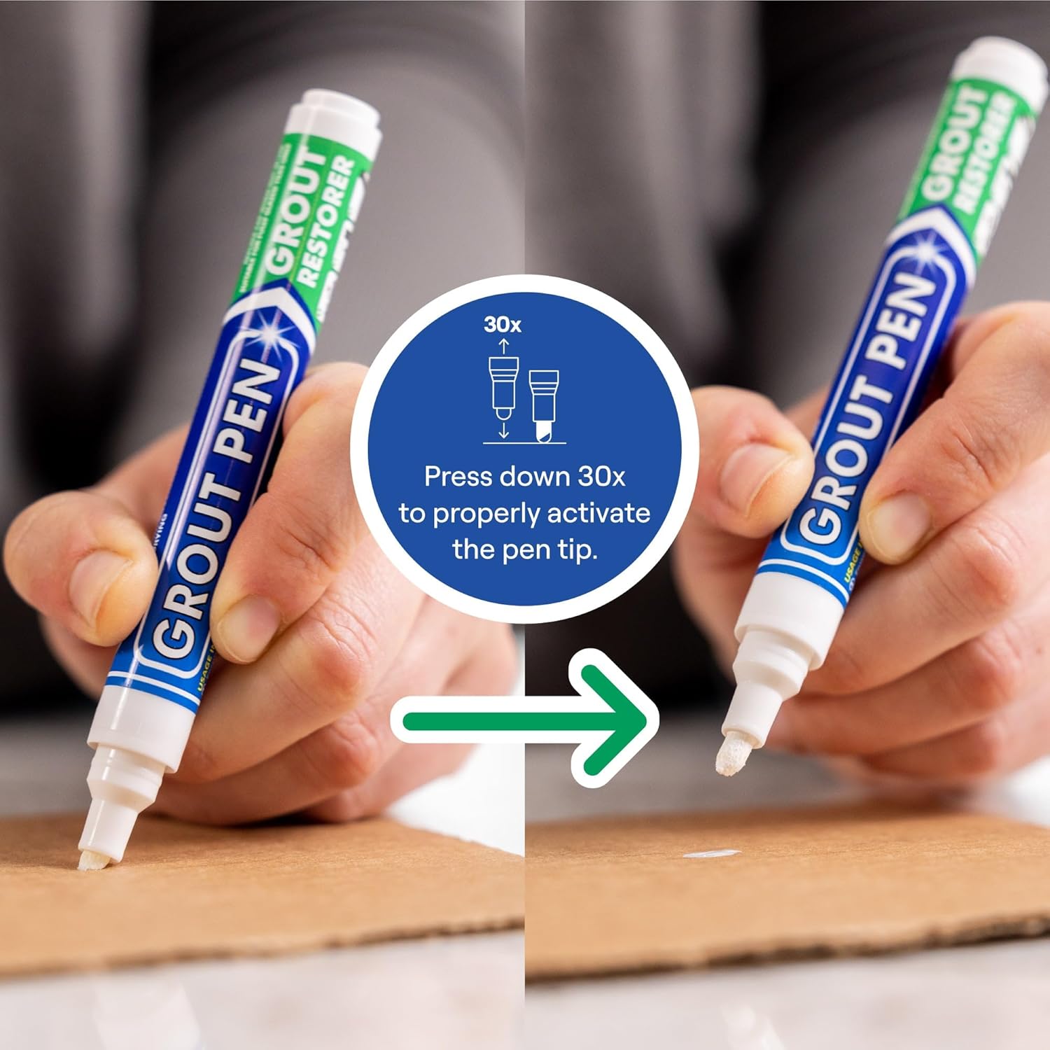 Grout Pen White Tile Paint Marker: Waterproof Grout Paint, Tile Grout Colorant and Sealer Pen