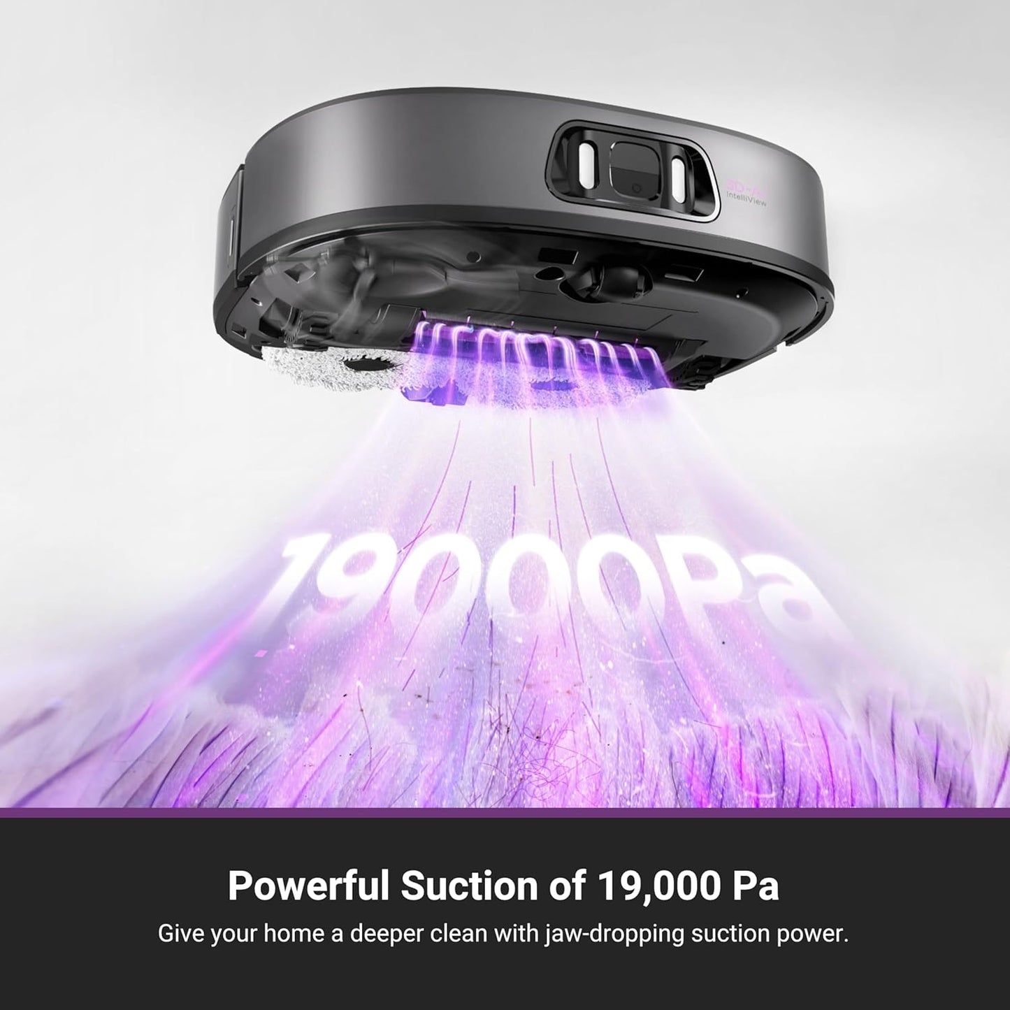 Eureka J15 Ultra Self Emptying Robot Vacuum, 19,000 Pa Suction, Flex-Arm Mop Design, 167℉Hot Water