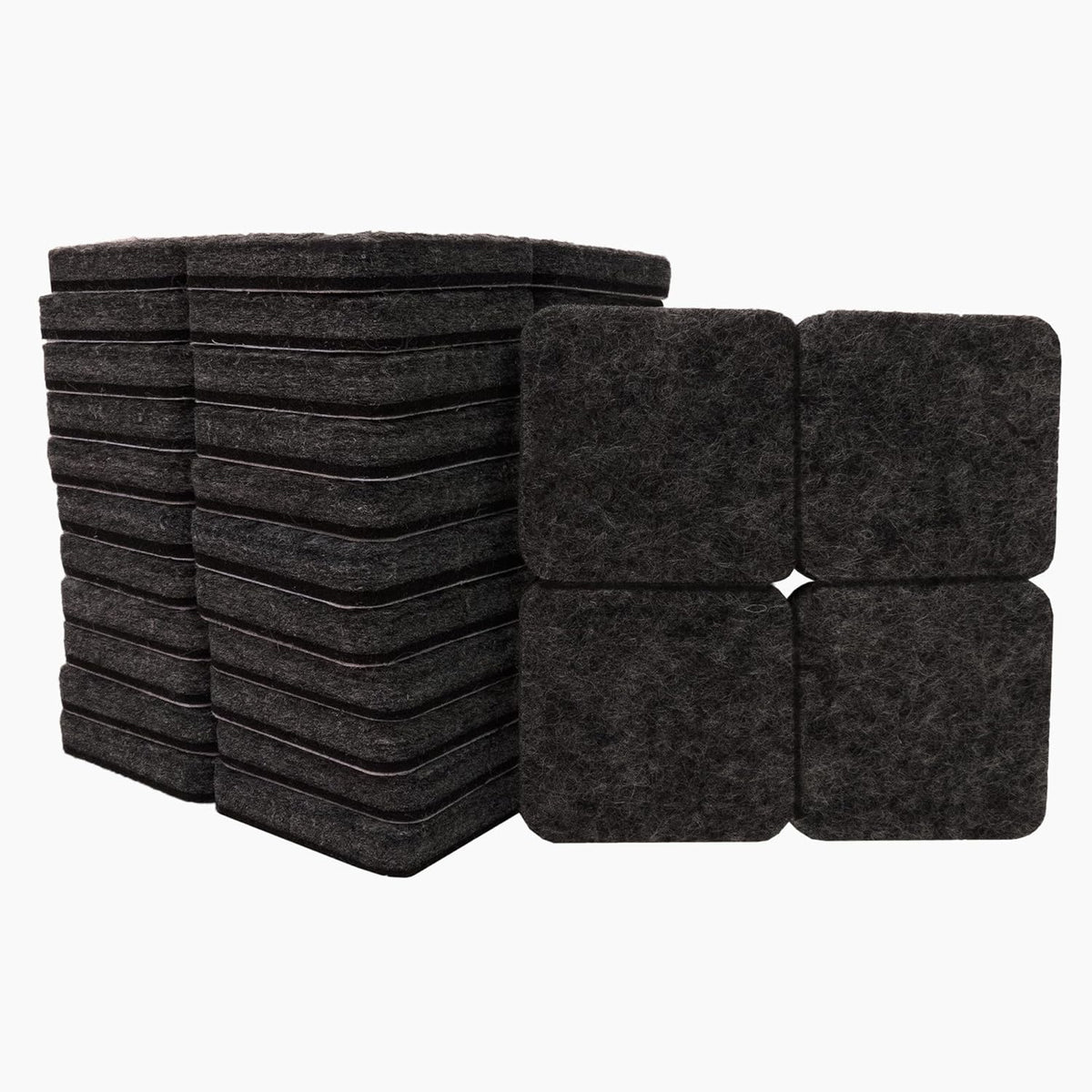 SOFTTOUCH 4717895N Heavy Duty Square Felt Furniture Pads to Protect Hardwood Floors from Scratches
