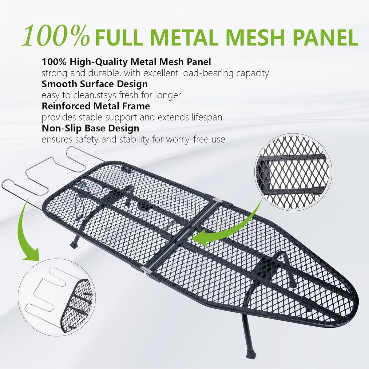 Foldable Table Top Ironing Board with Iron Rest, Portable Ironing Board Small with Heat Resistant